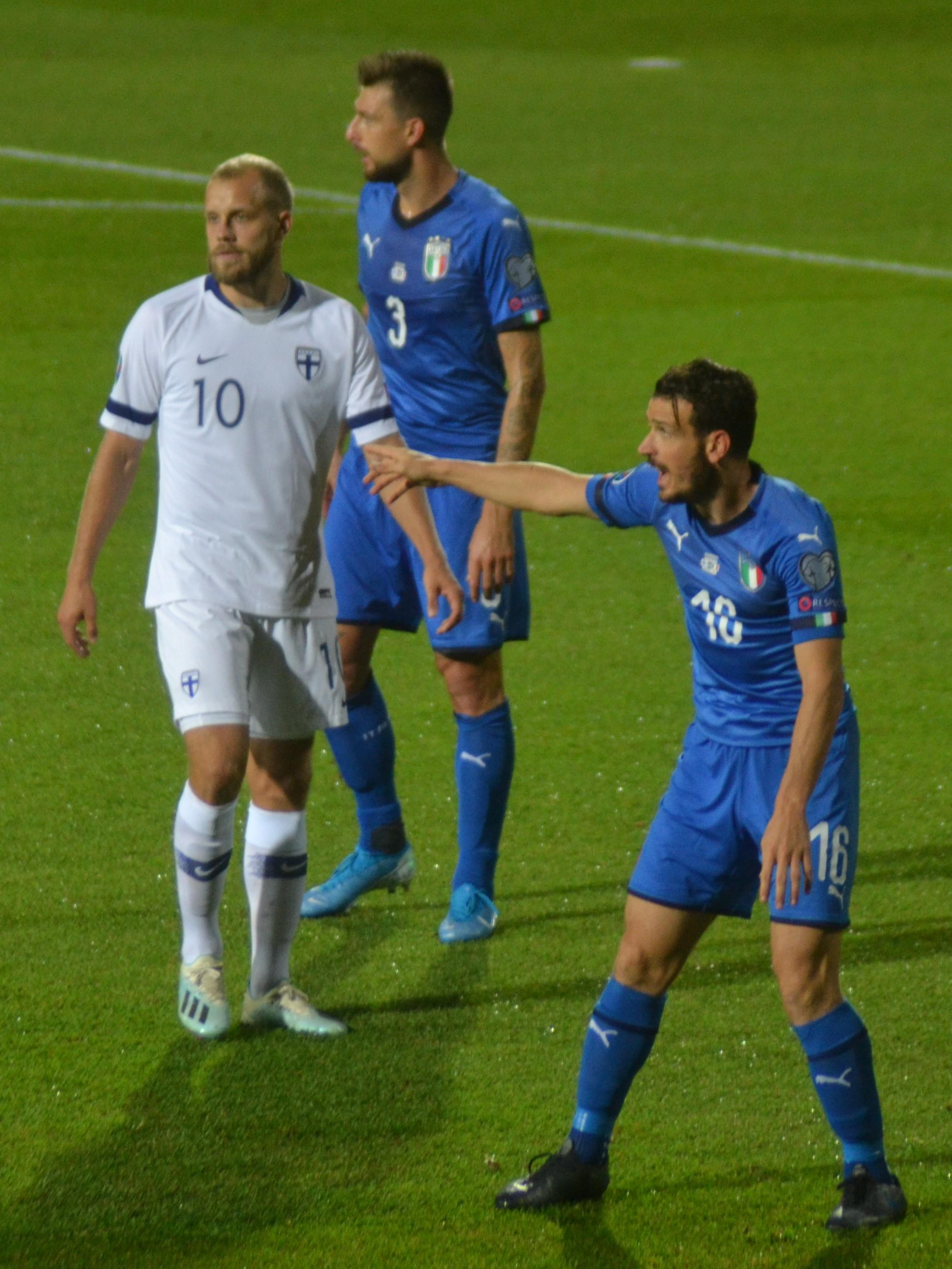 Teemu Pukki, Francesco Acerbi, Alessandro Florenzi 08.09.2019