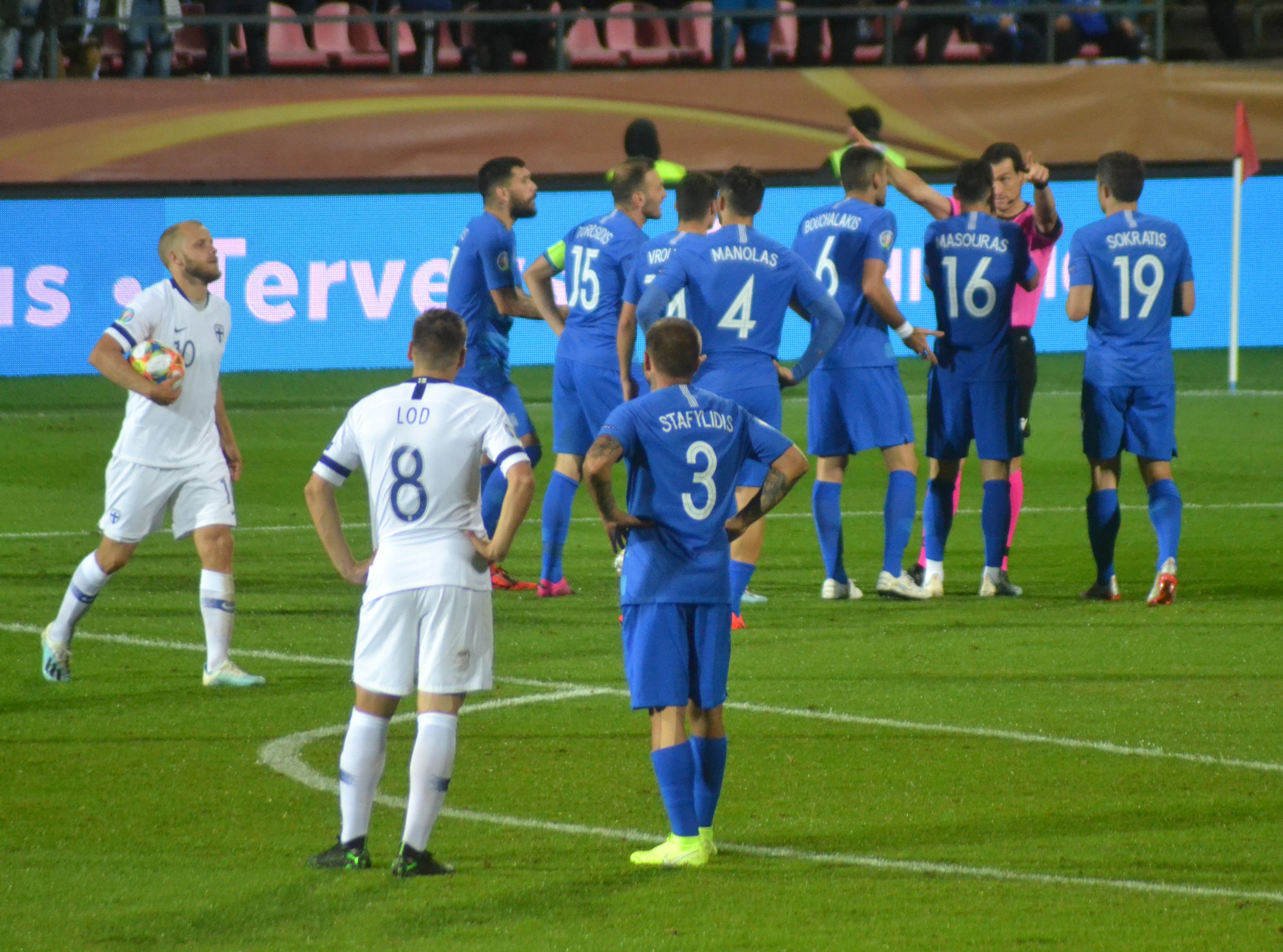 Suomi - Kreikka Teemu Pukki rangaistuspotku 05.09.2019