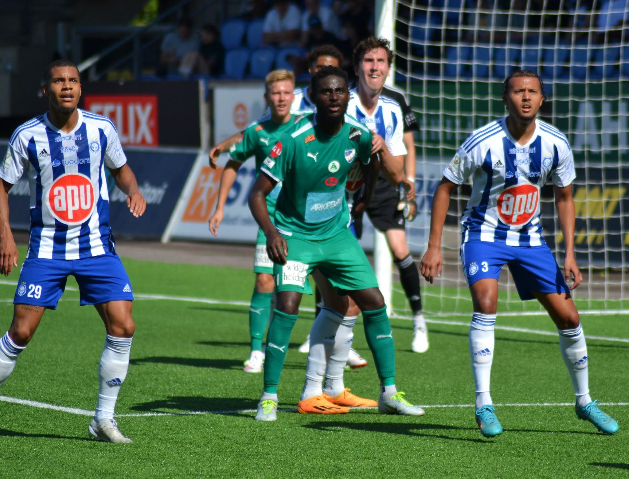 HJK - MIFK 05.08.2023 (Anthony Olusanya, Ariel Ngueukam, Aapo Halme, Nicholas Hämäläinen)