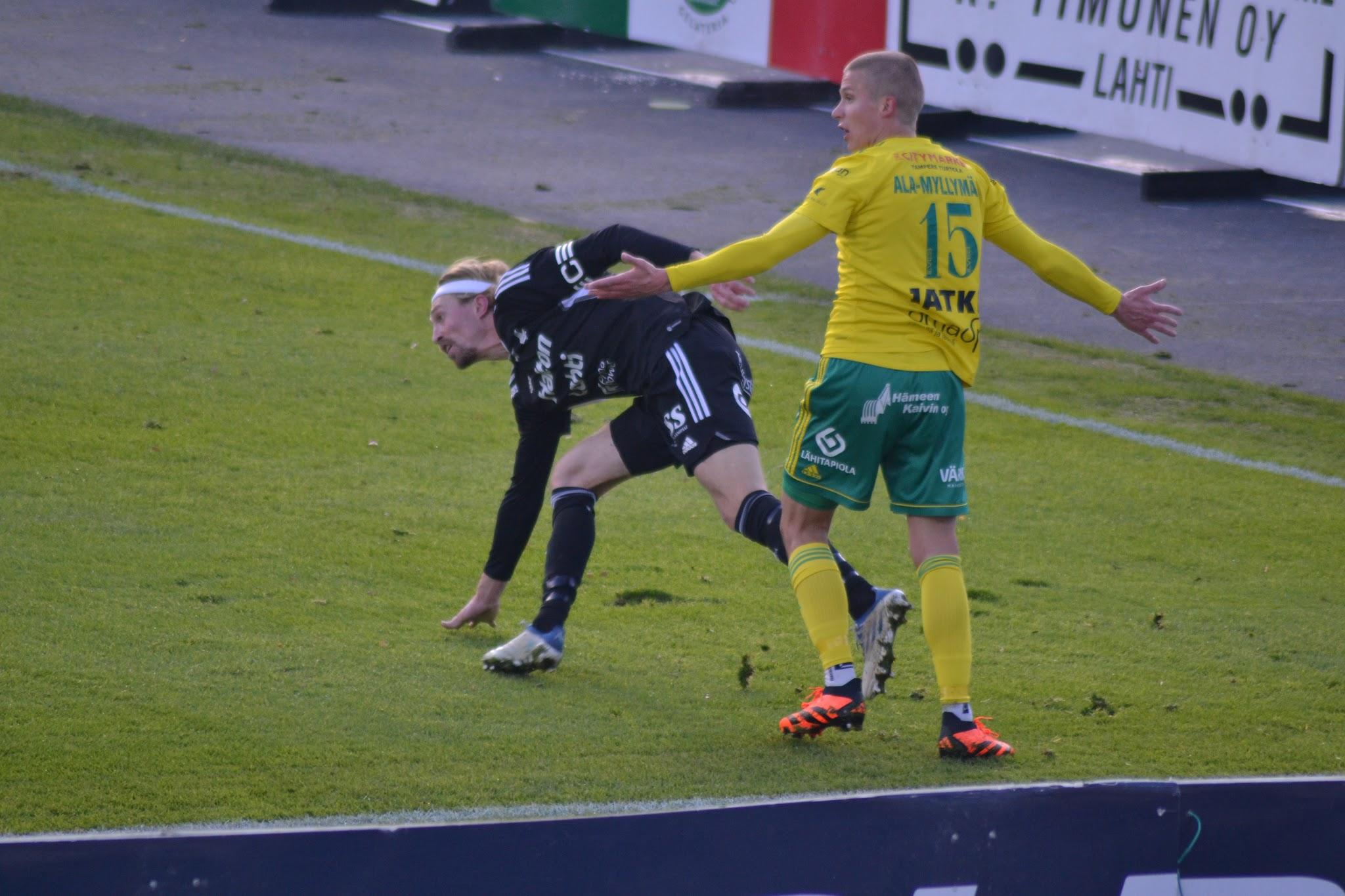 Teemu Penninkangas / FC Lahti ja Lauri Ala-Myllymäki / Ilves 21.10.2023
