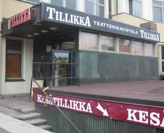 Ravintola Teatteriravintola Tillikka, Tampere