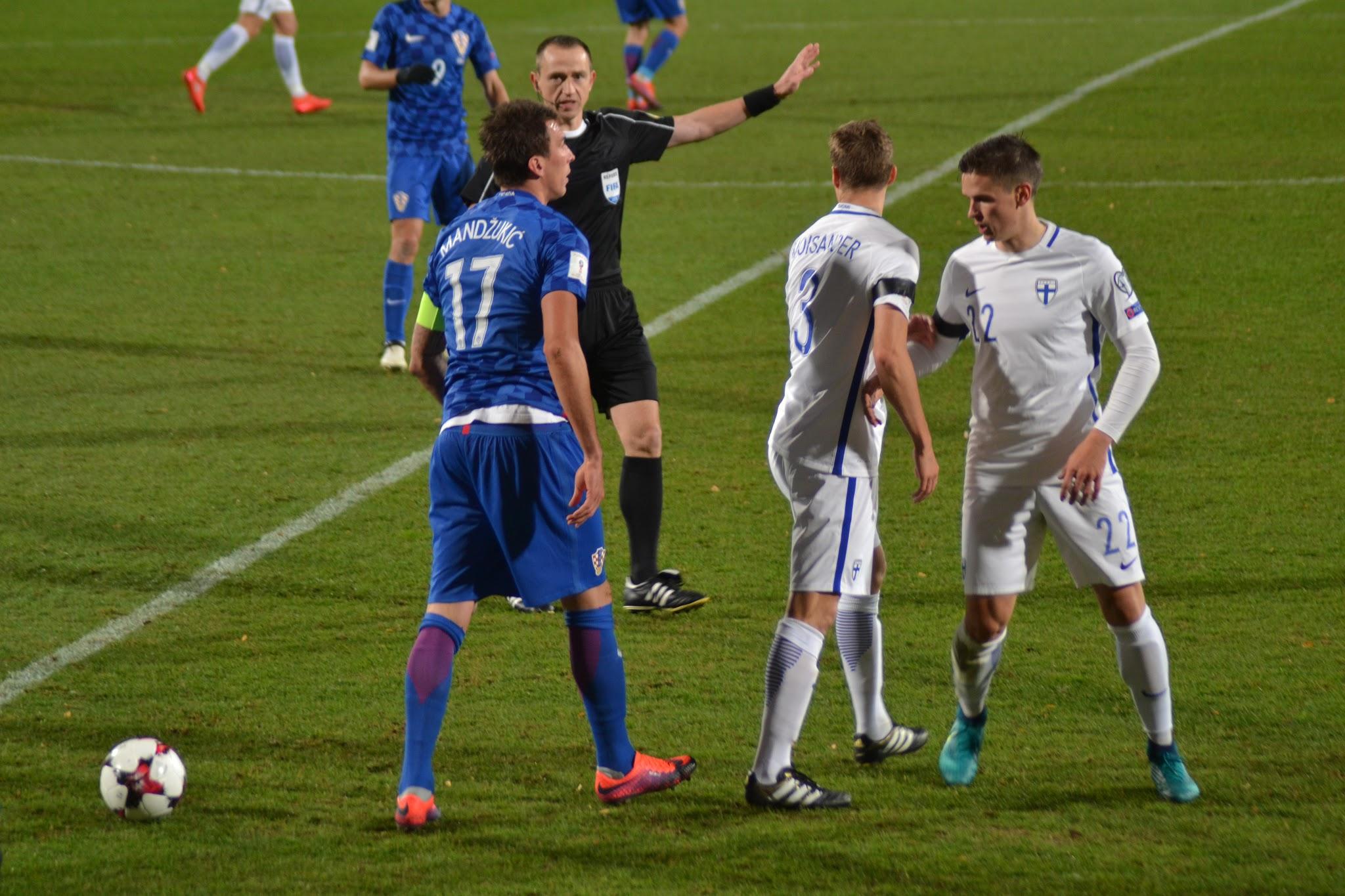 Mandzukic, Moisander ja Raitala 09.10.2016