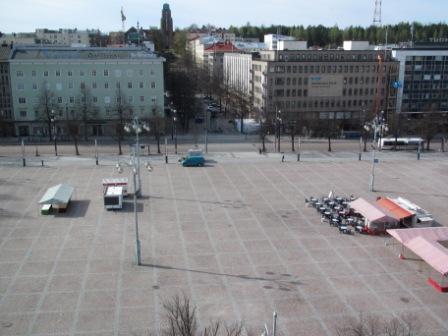 Lahden tori päivää ennen rakentamisen aloitusta
