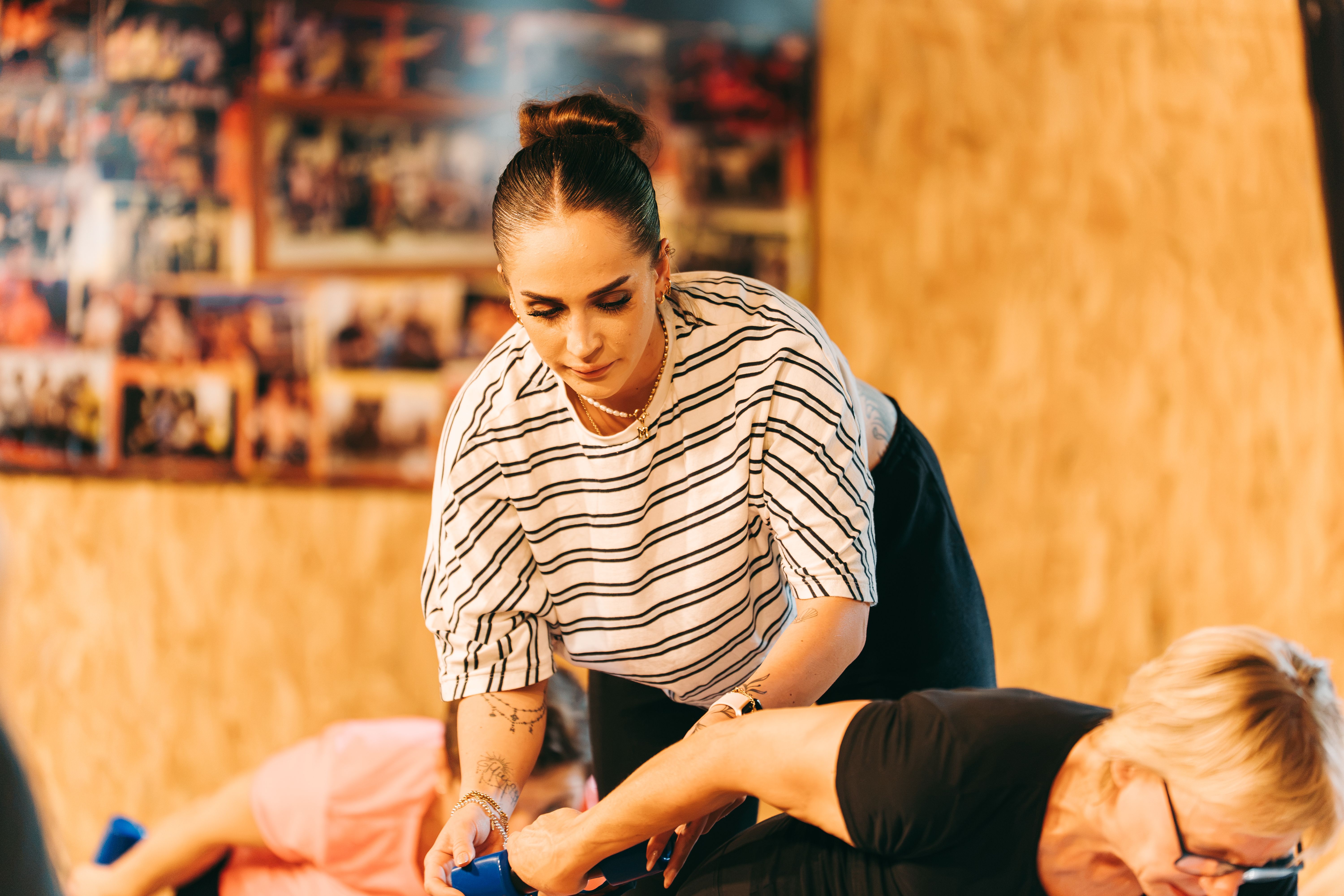 Pilates Hilfestellung