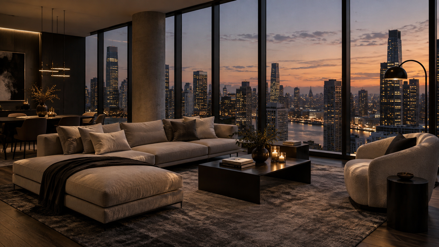 Large contemporary city apartment