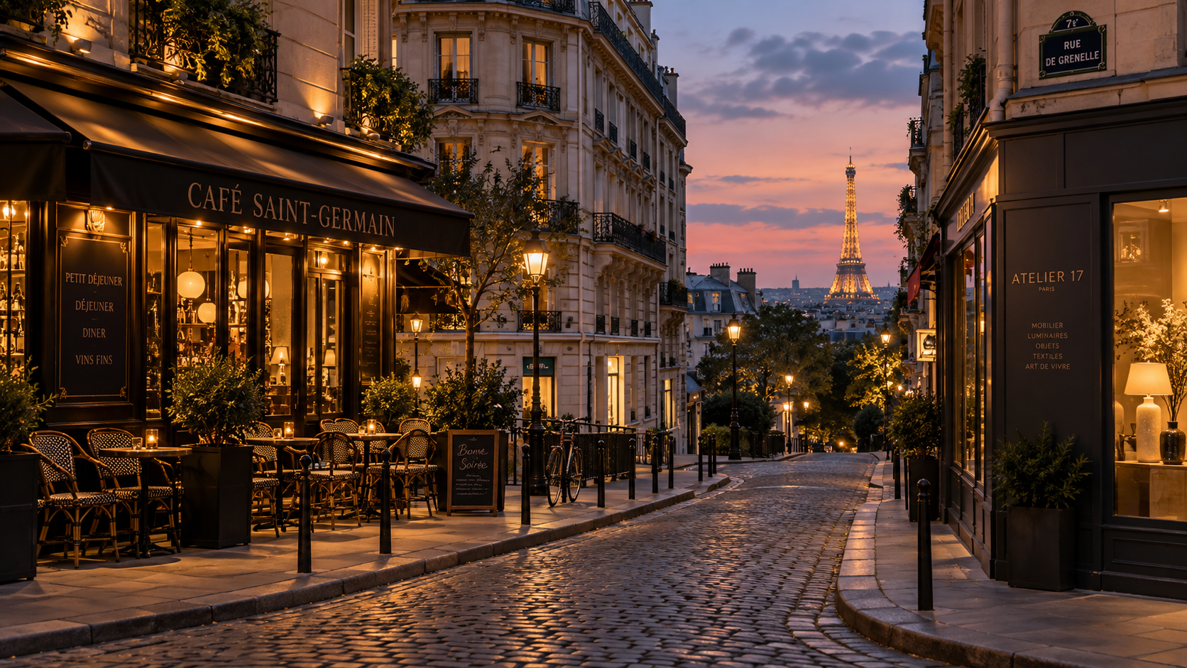 Calle de un barrio de París
