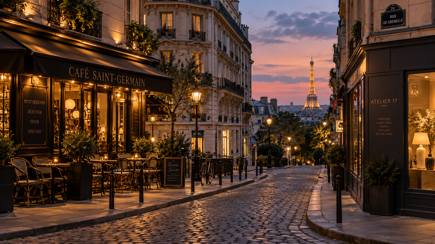 Paris street atmosphere