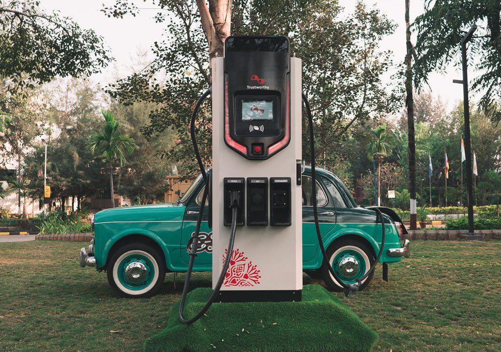 Car Charging at EV Station