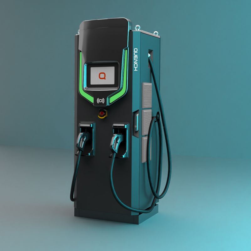 Electric bus driving through an Indian city