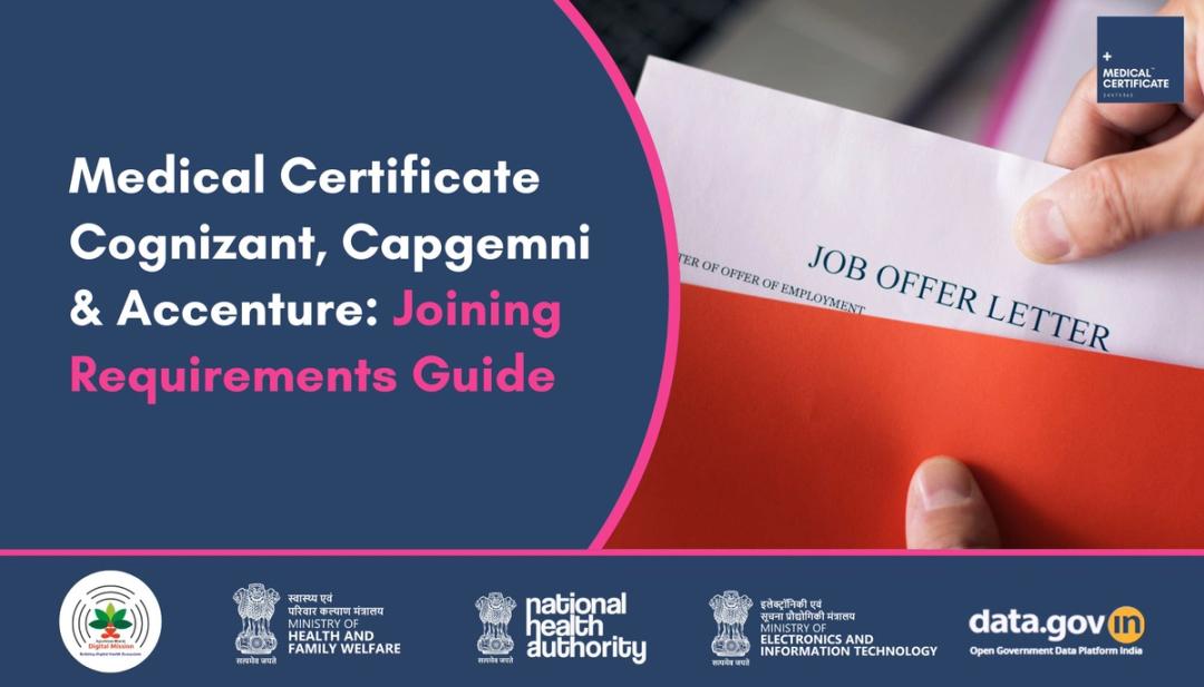 Pre-Joining Medical Certificate Requirements: What Cognizant, Capgemini & Accenture Need