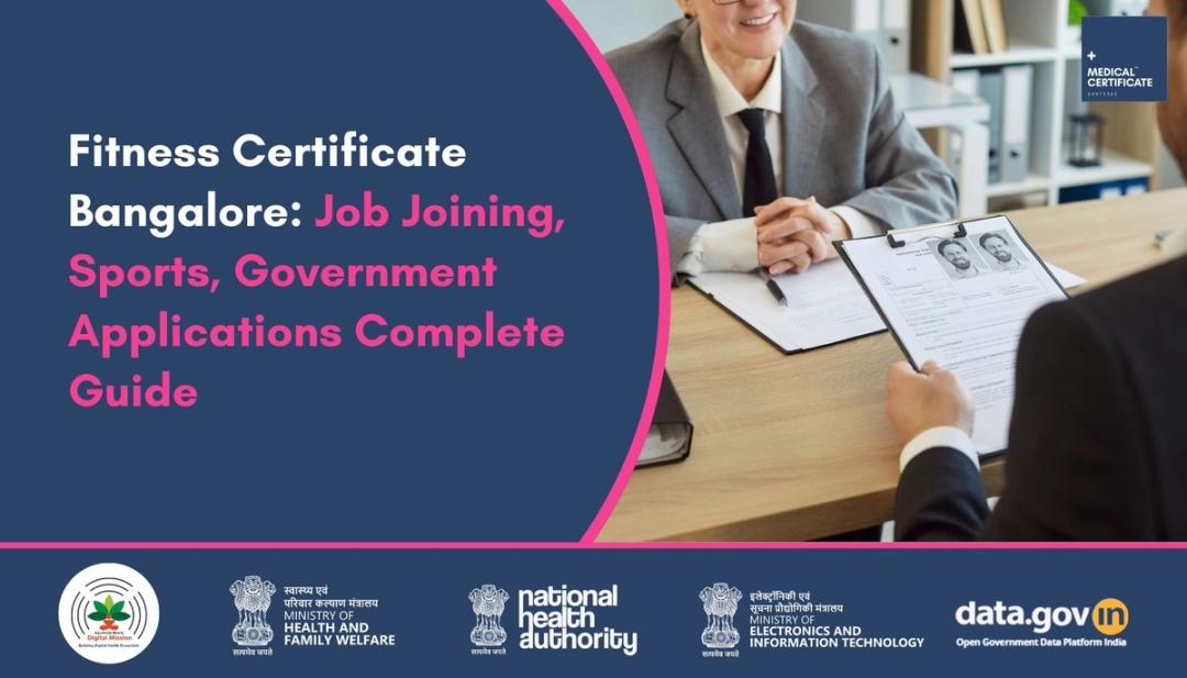 Government Fitness Certificate for Jobs, Sports & Government Applications