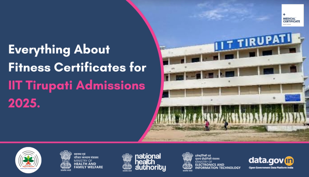 Medical Certificate Requirements for IIT Tirupathi Admission