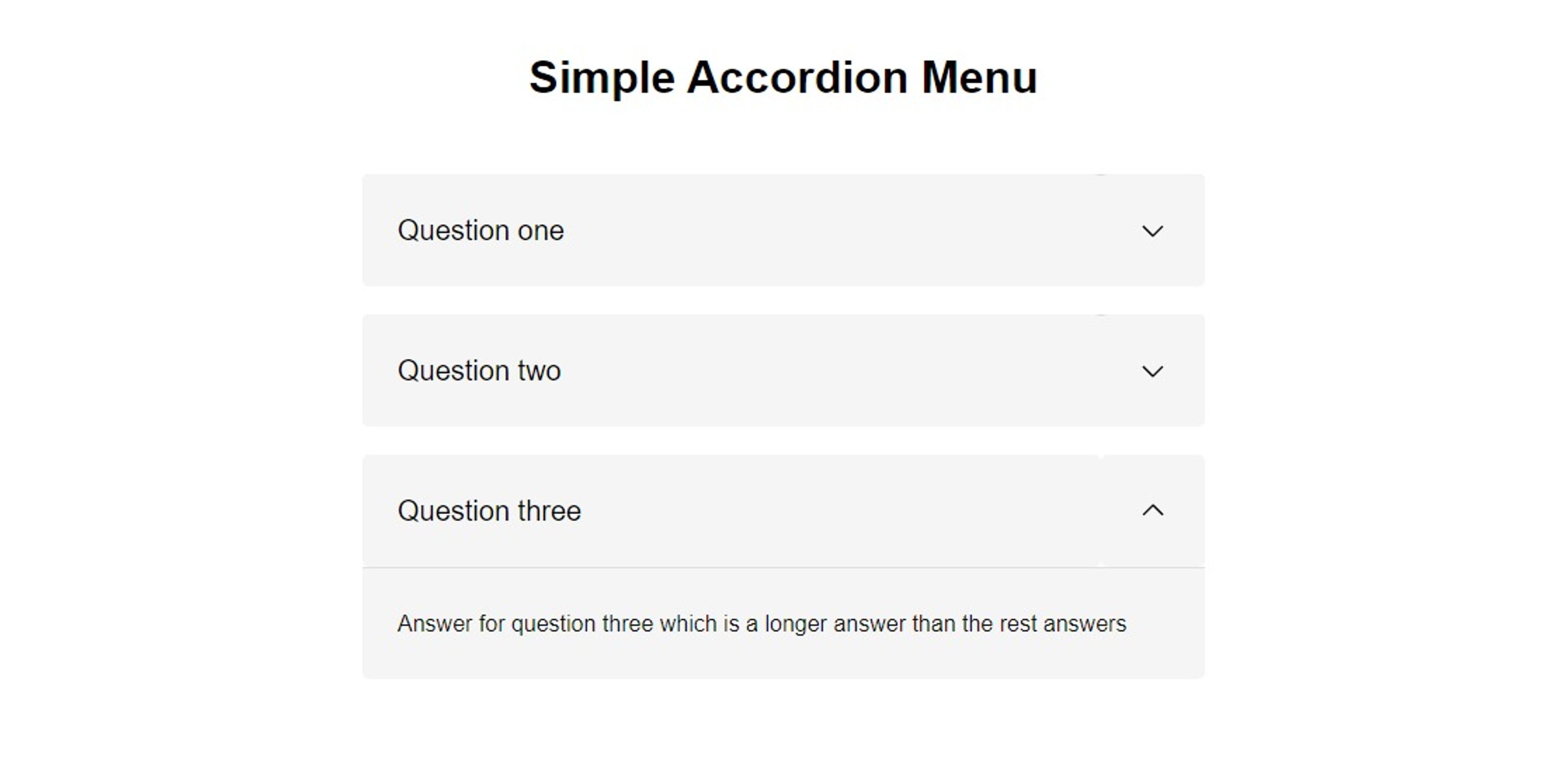 Simple accordion menu in react blog image