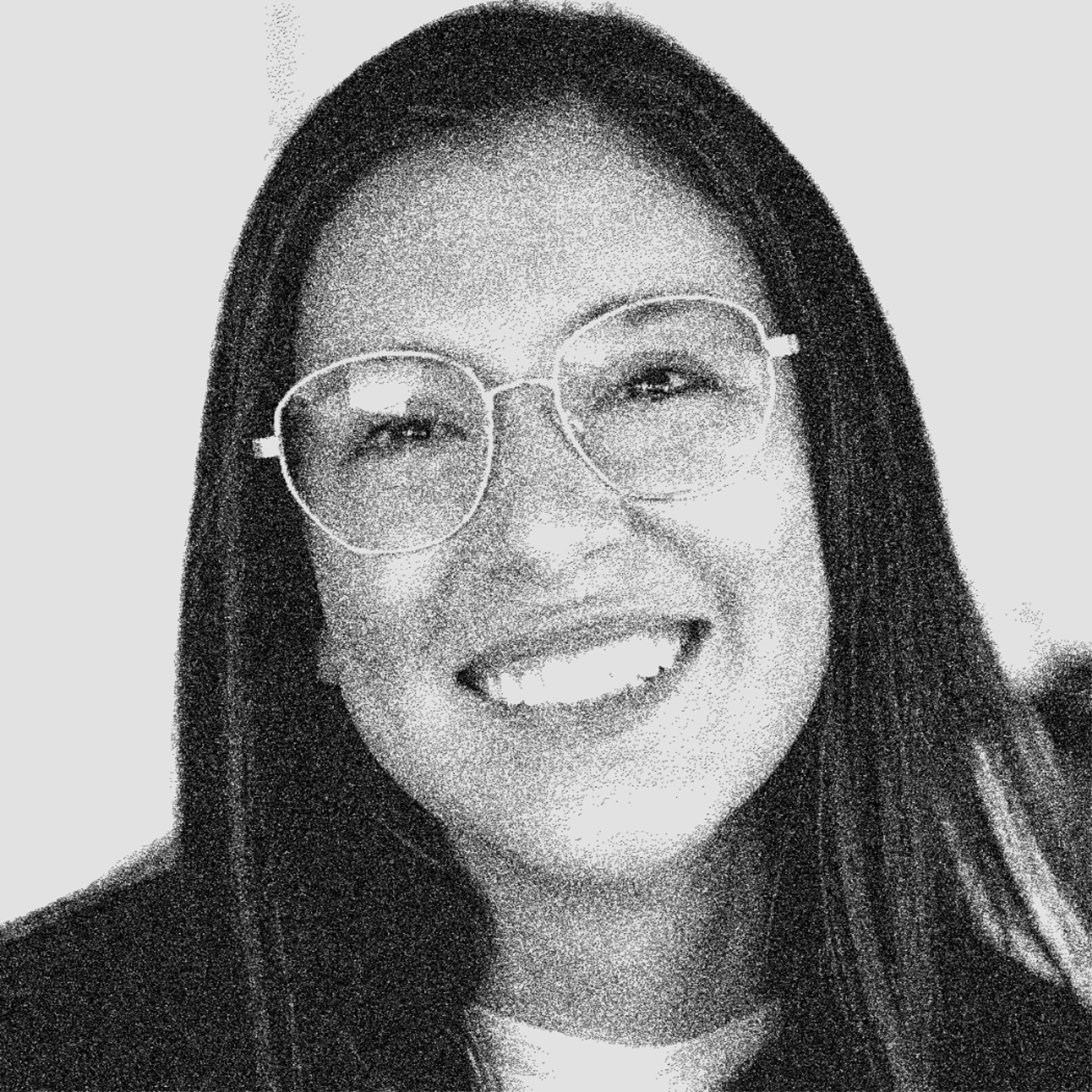 black and white headshot of Nicole Martinez