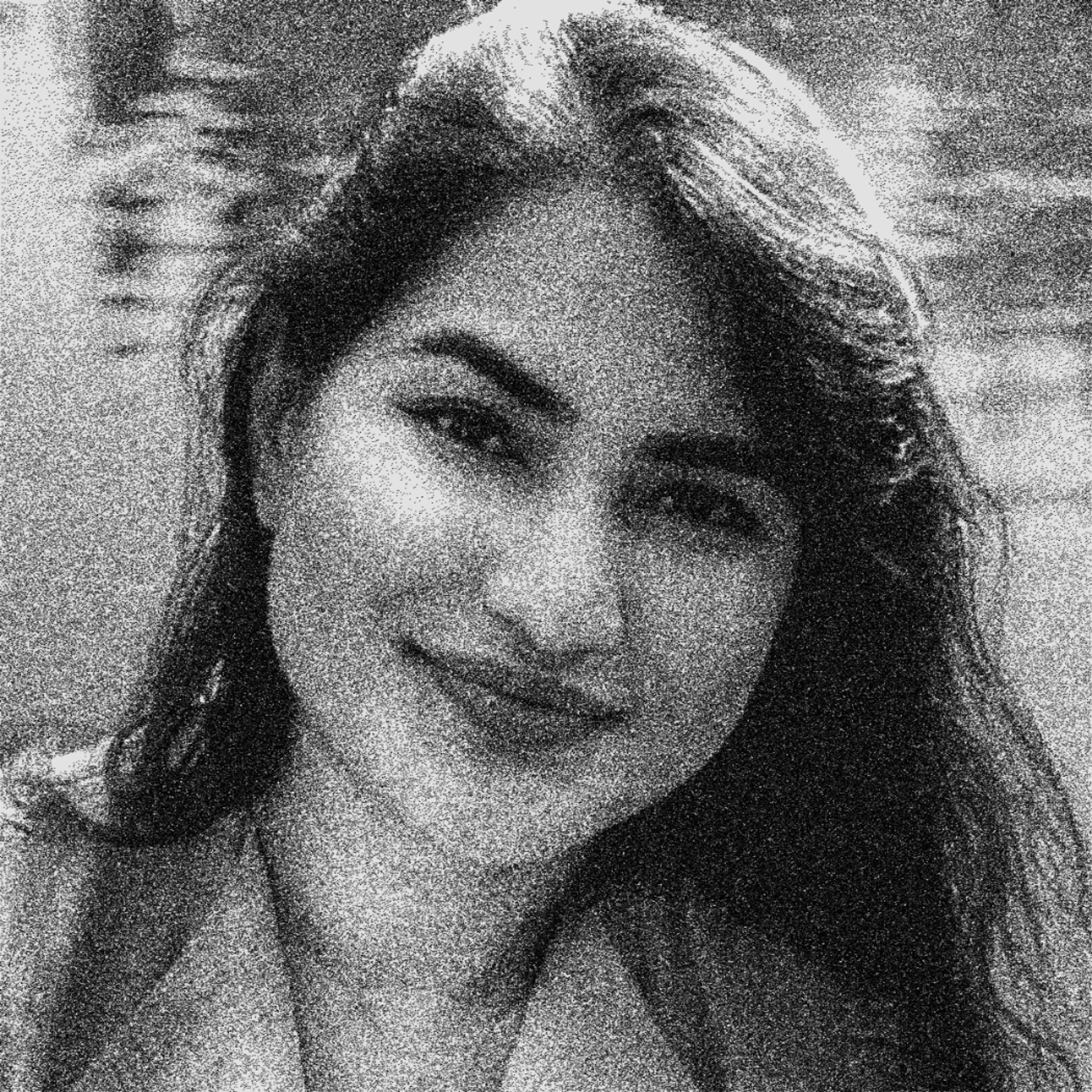 black and white photo of Tammy Taabassum