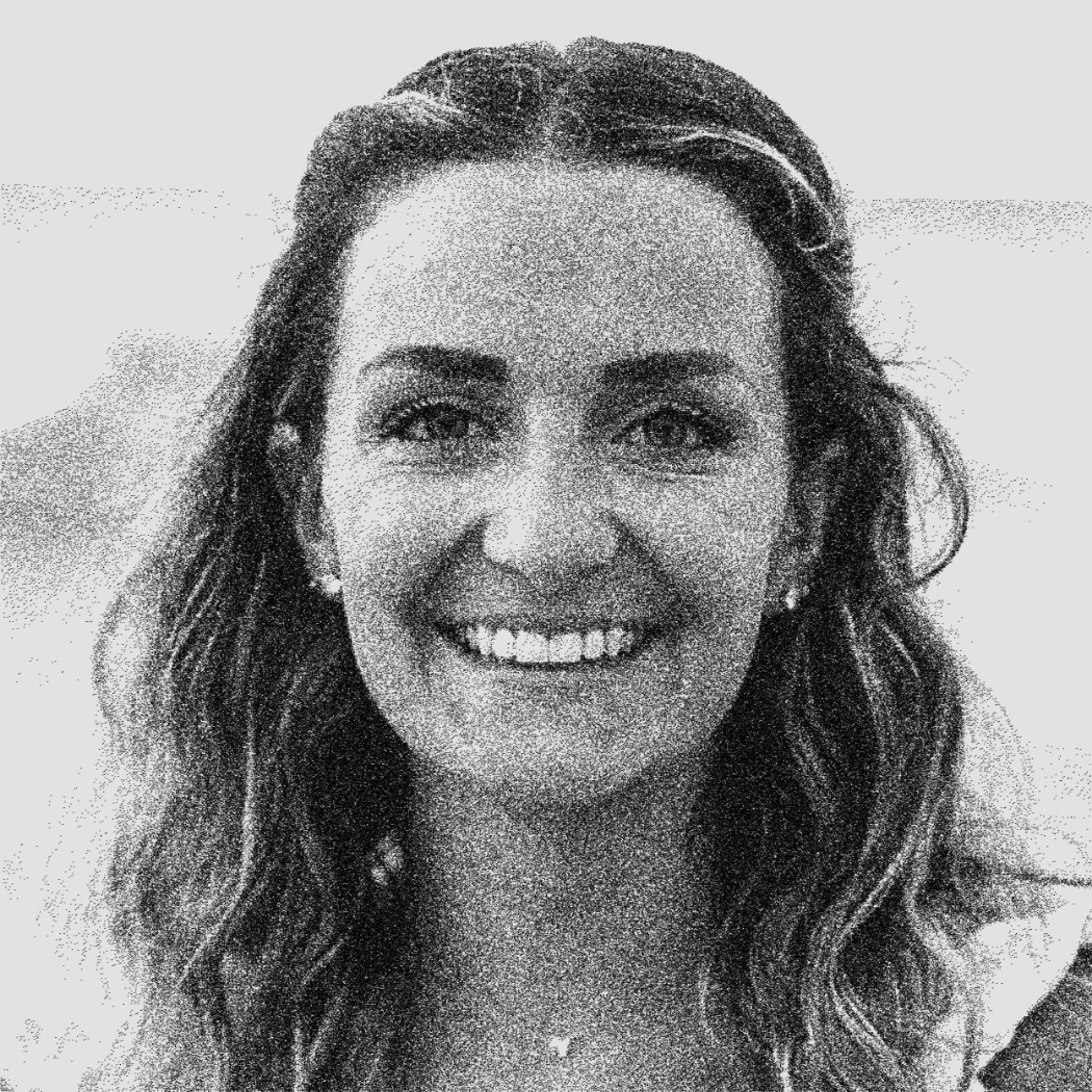 black and white photo of Rachel Platt