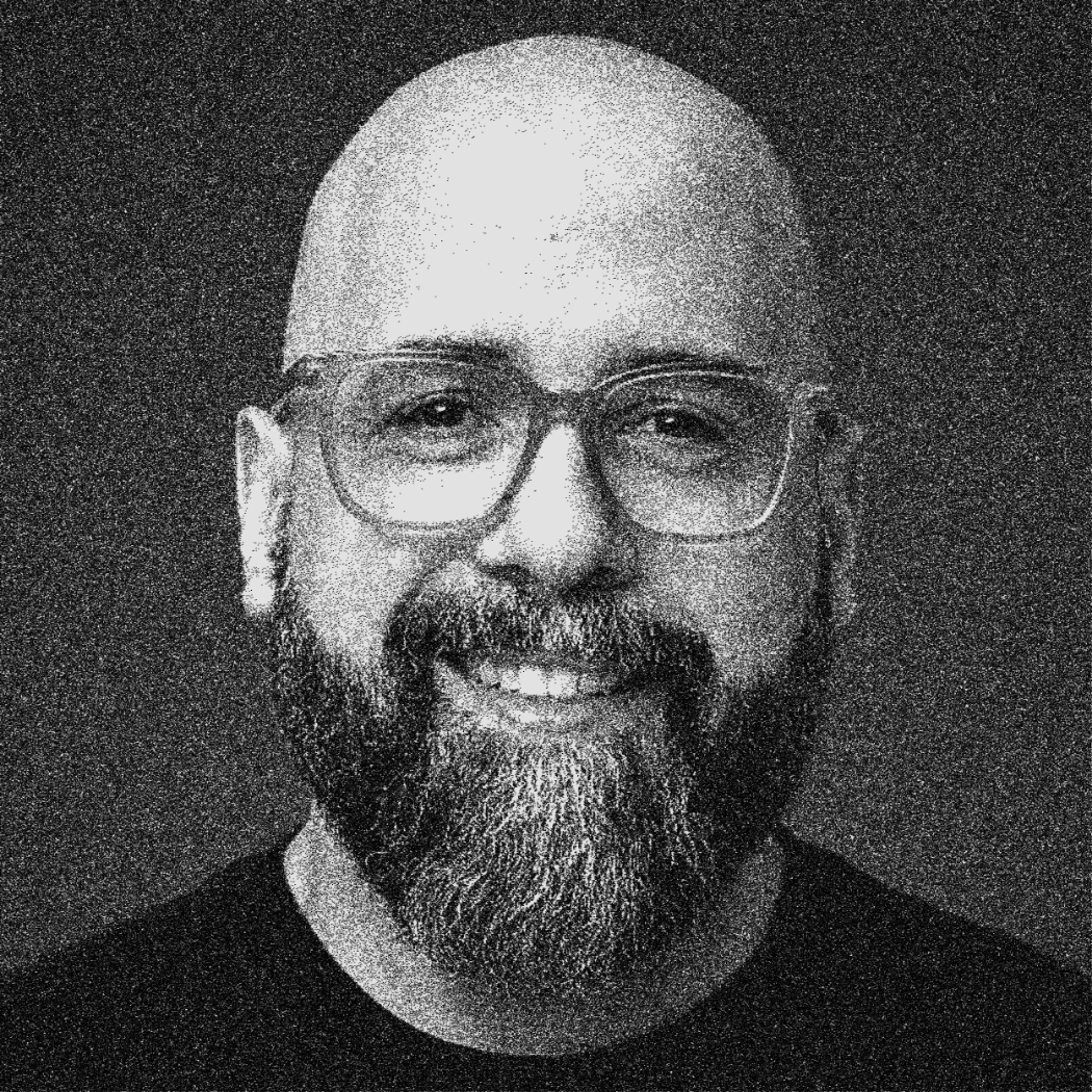 black and white photo of Michel Ferreira