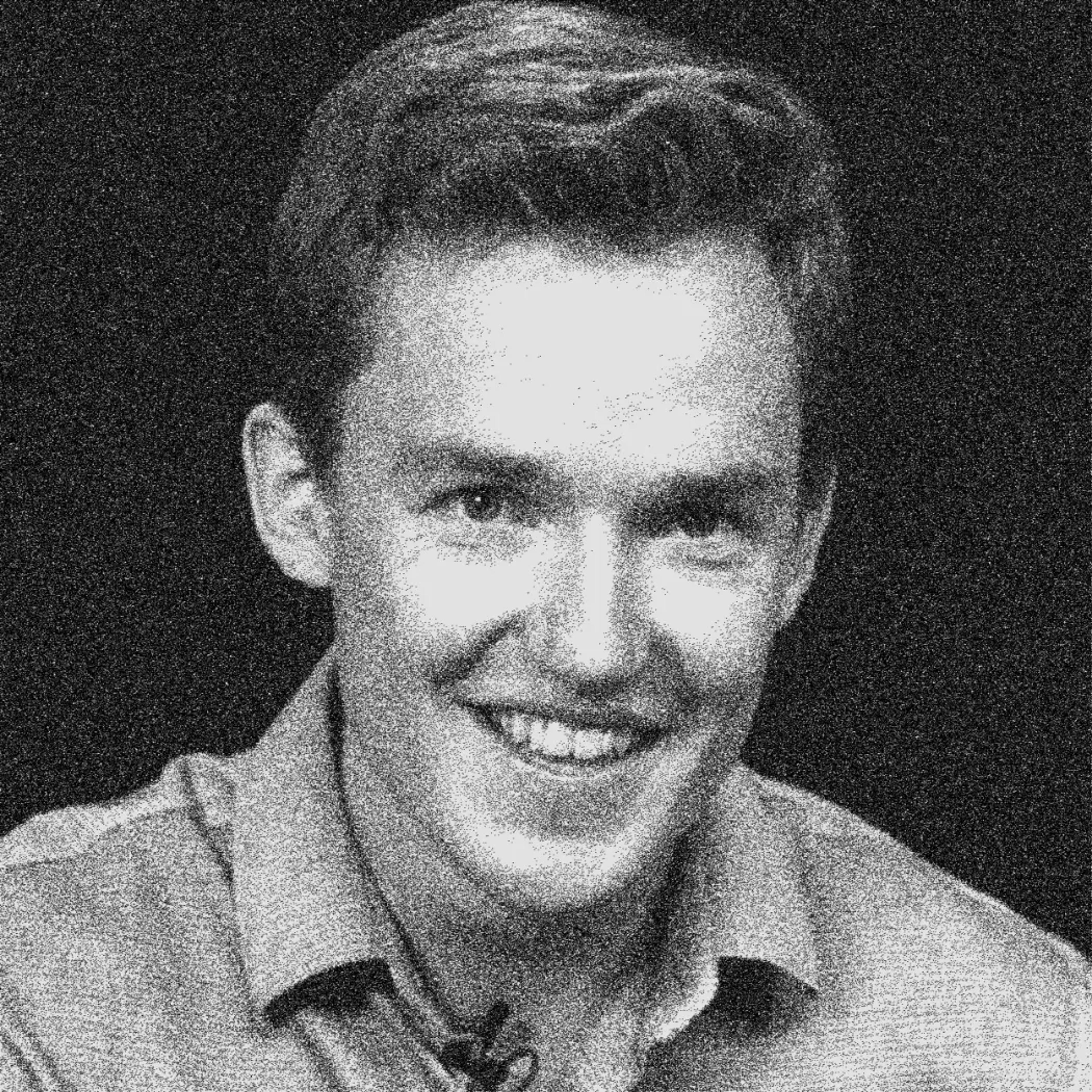 black and white headshot of Grant Sanderson