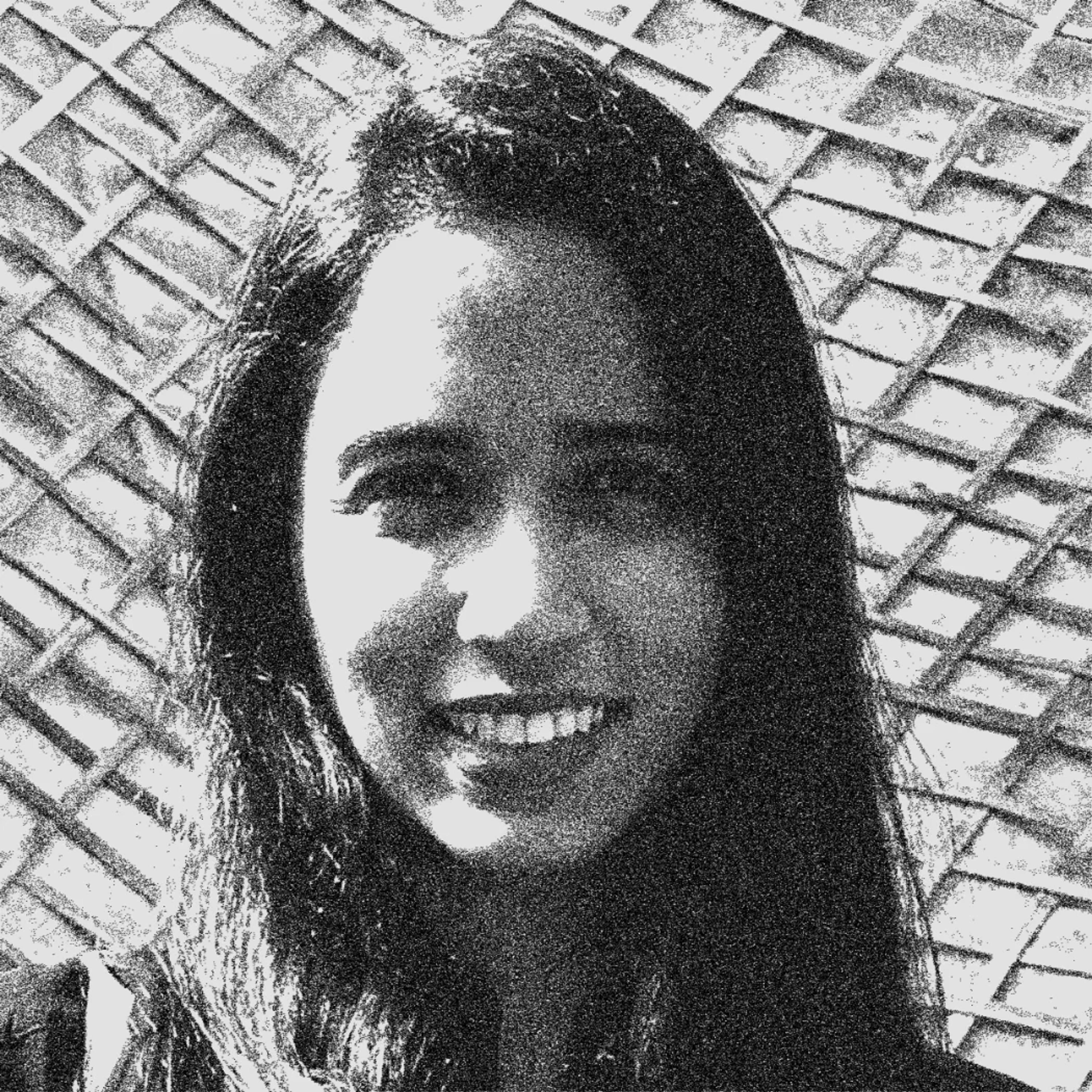 black and white photo of Priyanka Srinivasagopalan