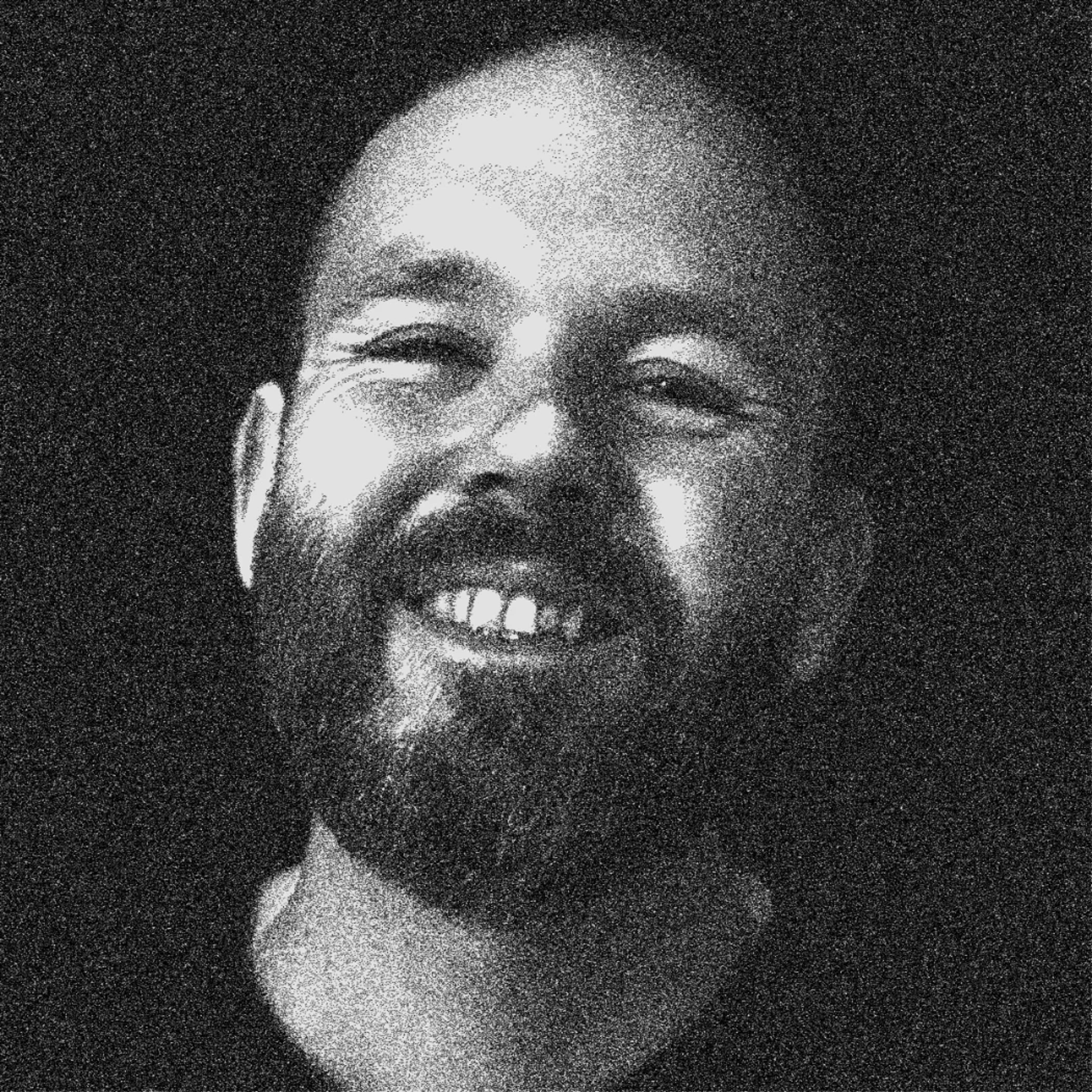 black and white headshot of Frederik Ueberschär