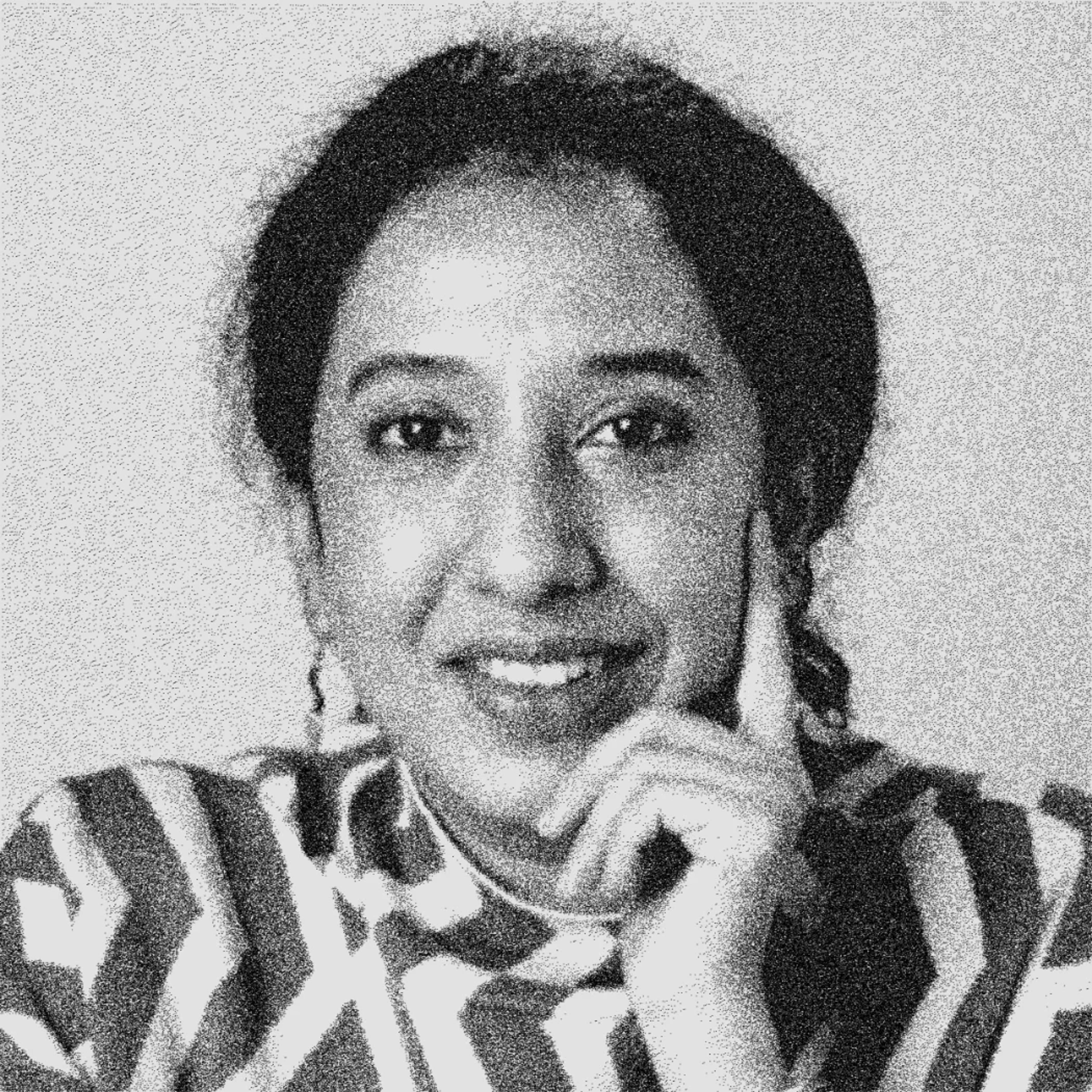 black and white photo of Sneha Narahalli