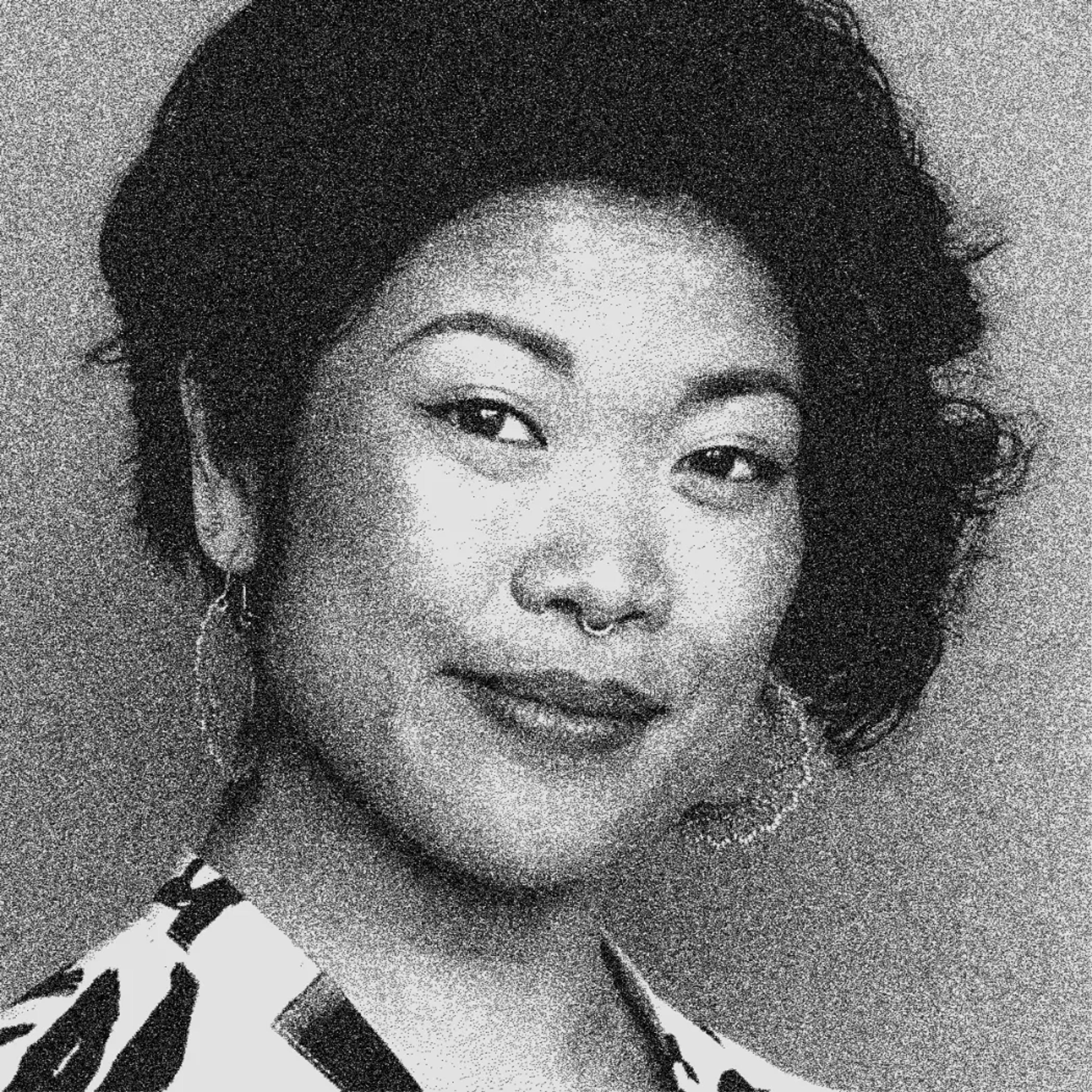 black and white headshot of Lauren Hom