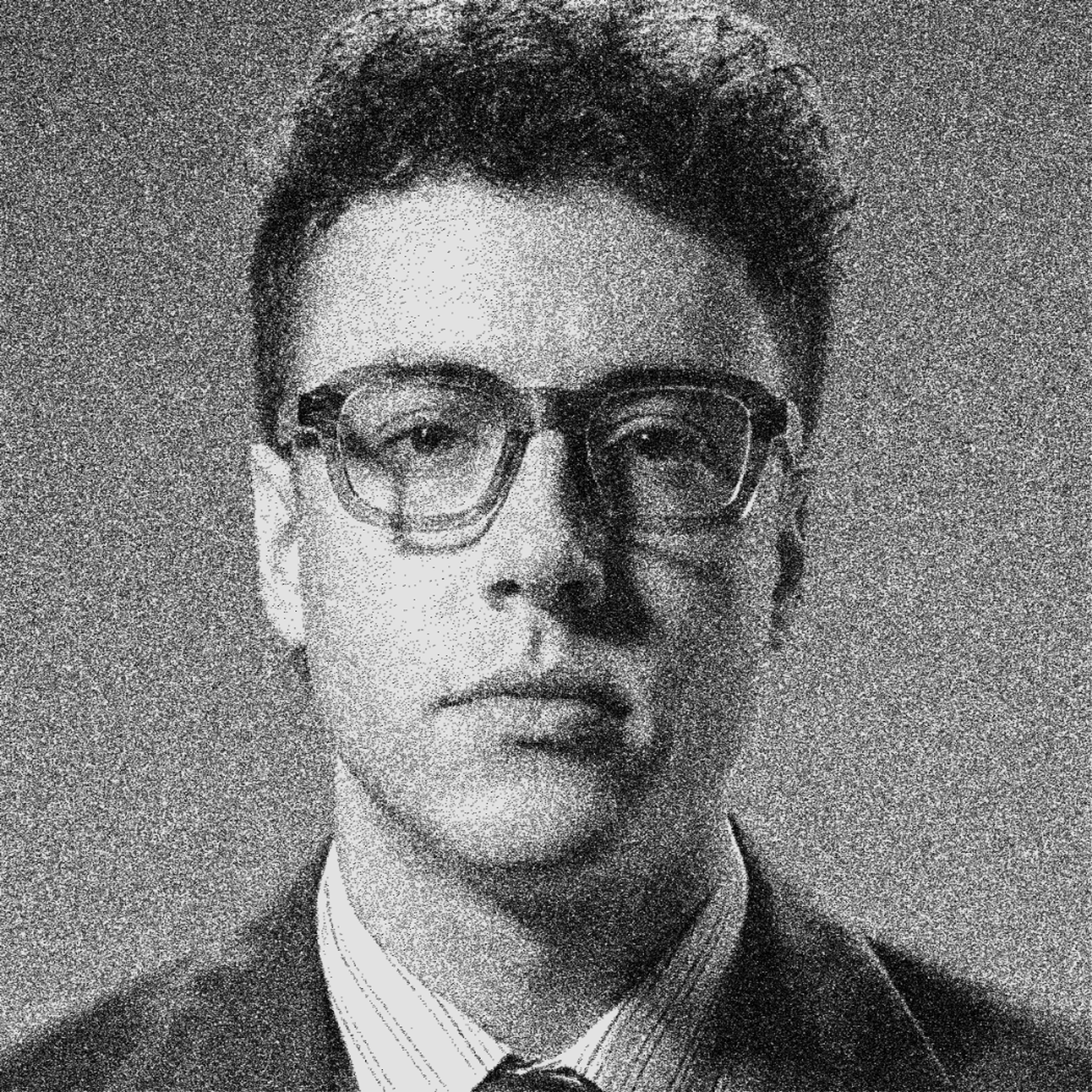 black and white photo of Ken Vreman