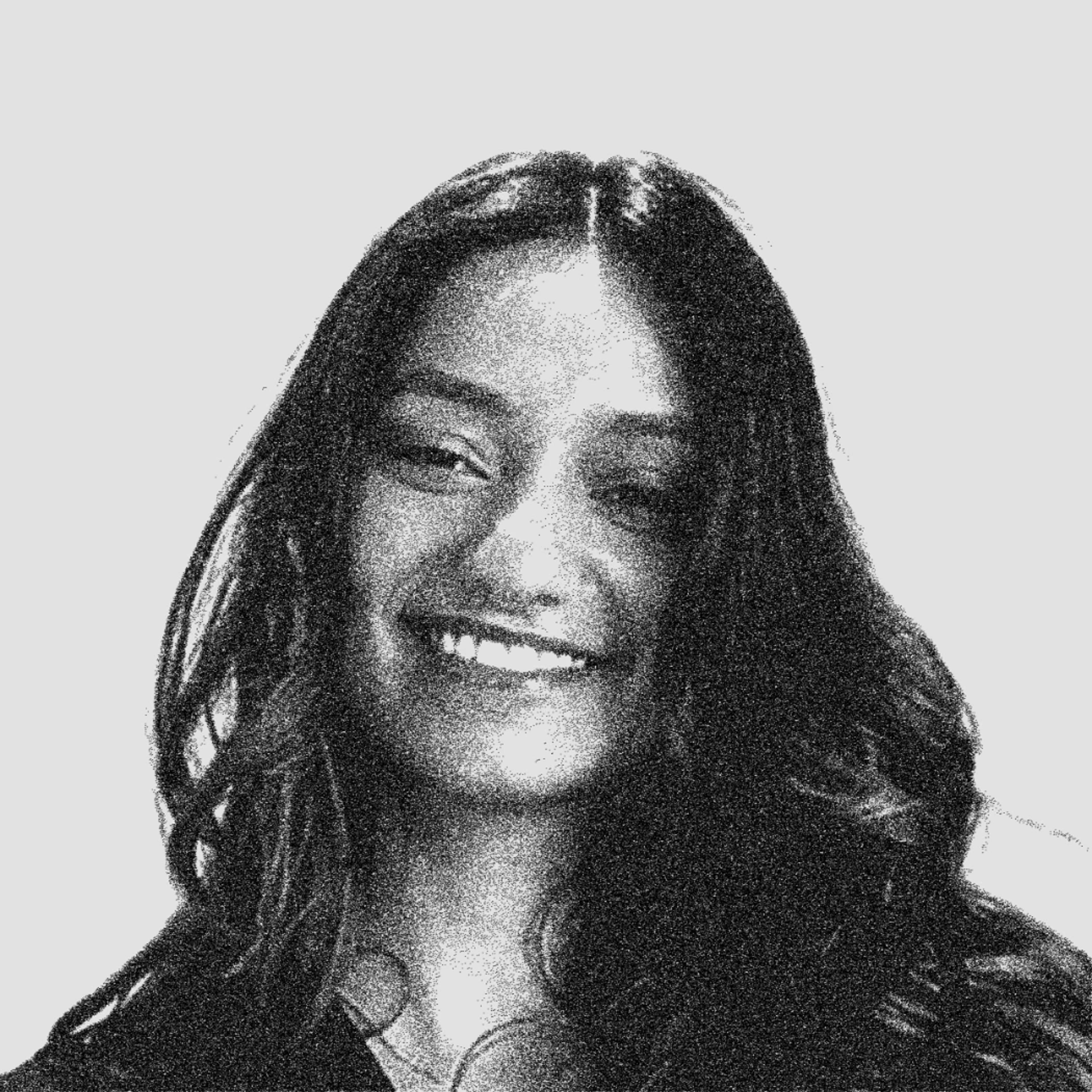 Black and white photo of Parinishtha Yadav