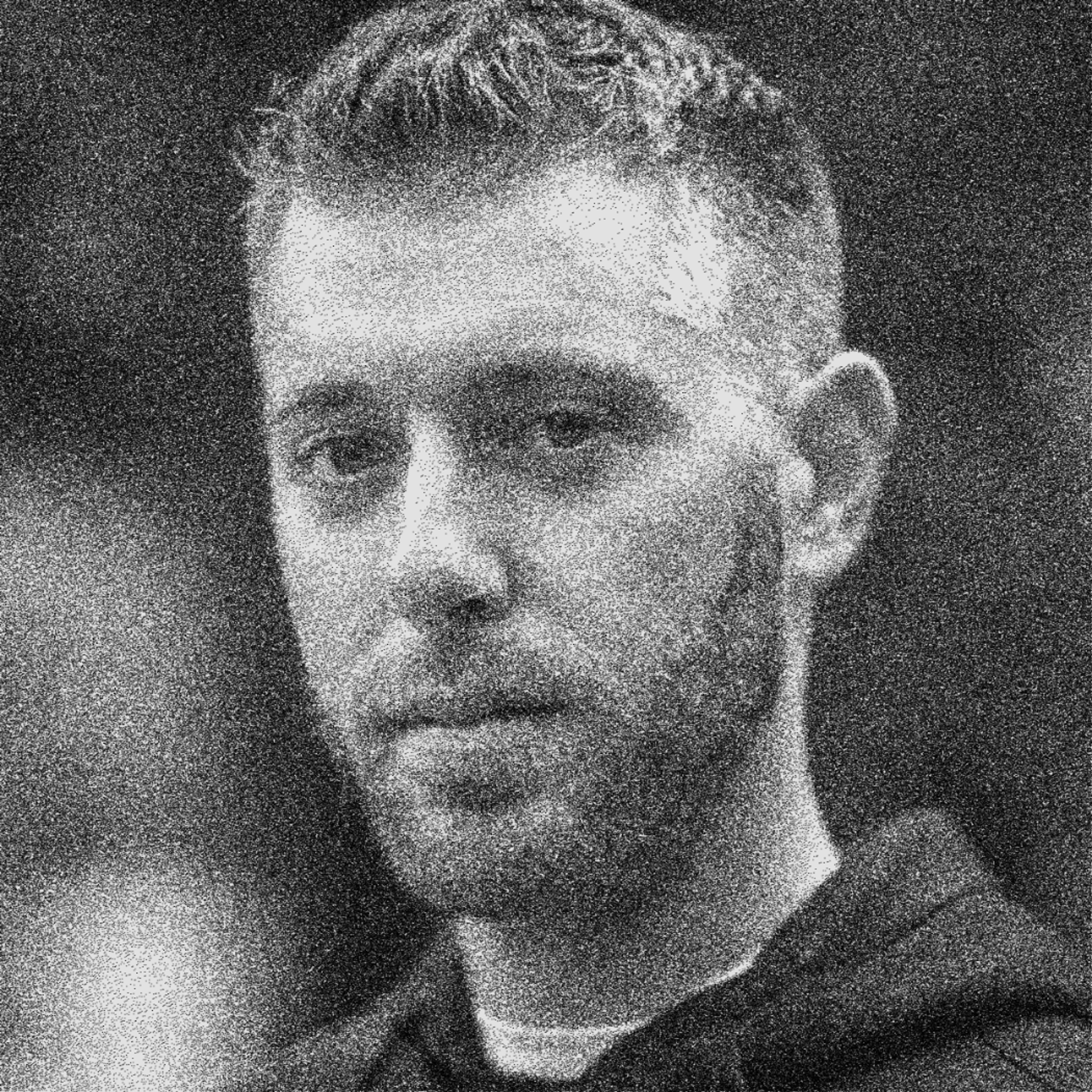 black and white headshot of Rory Flynn