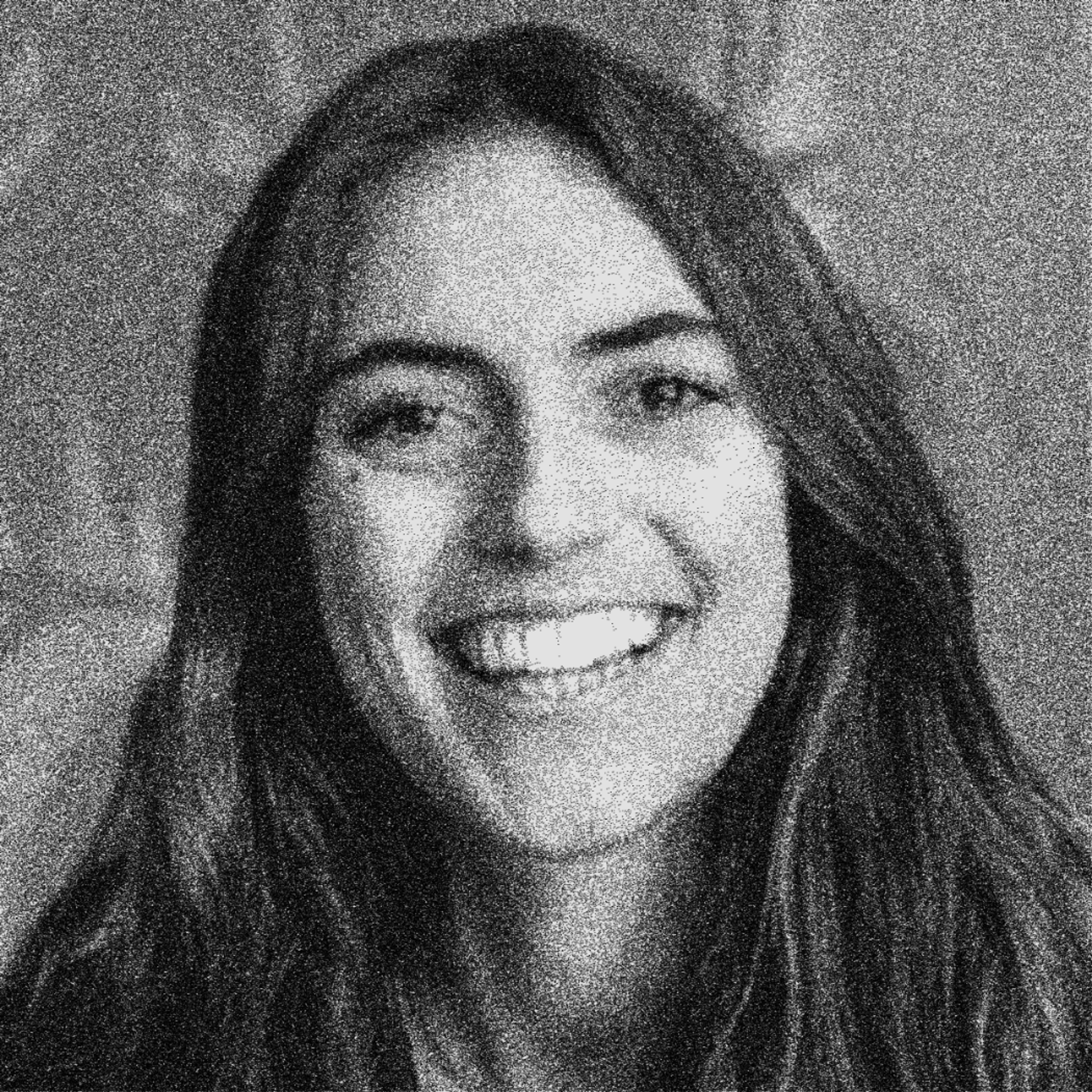 black and white photo of Avery Frankenberg