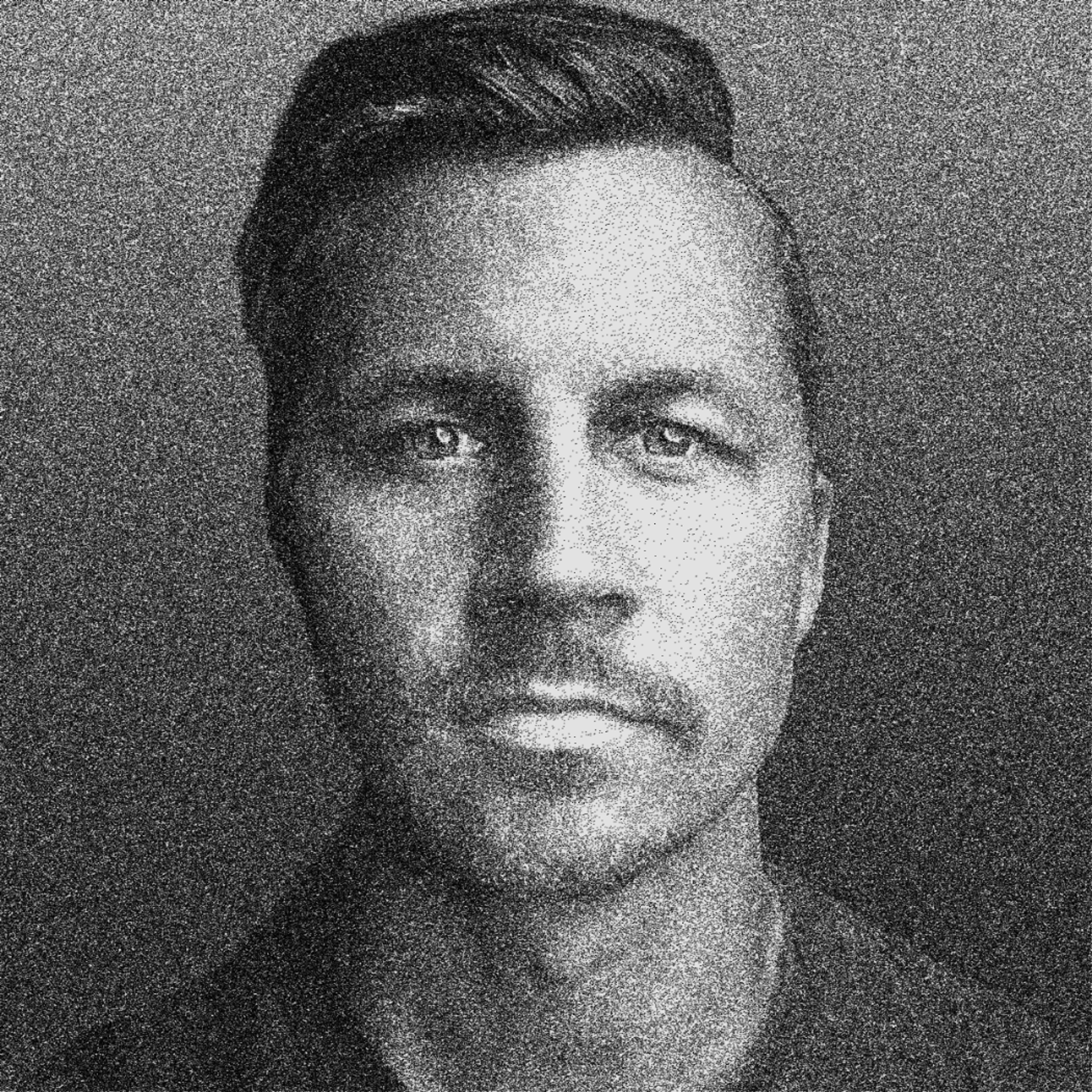 black and white photo of Matt D. Smith