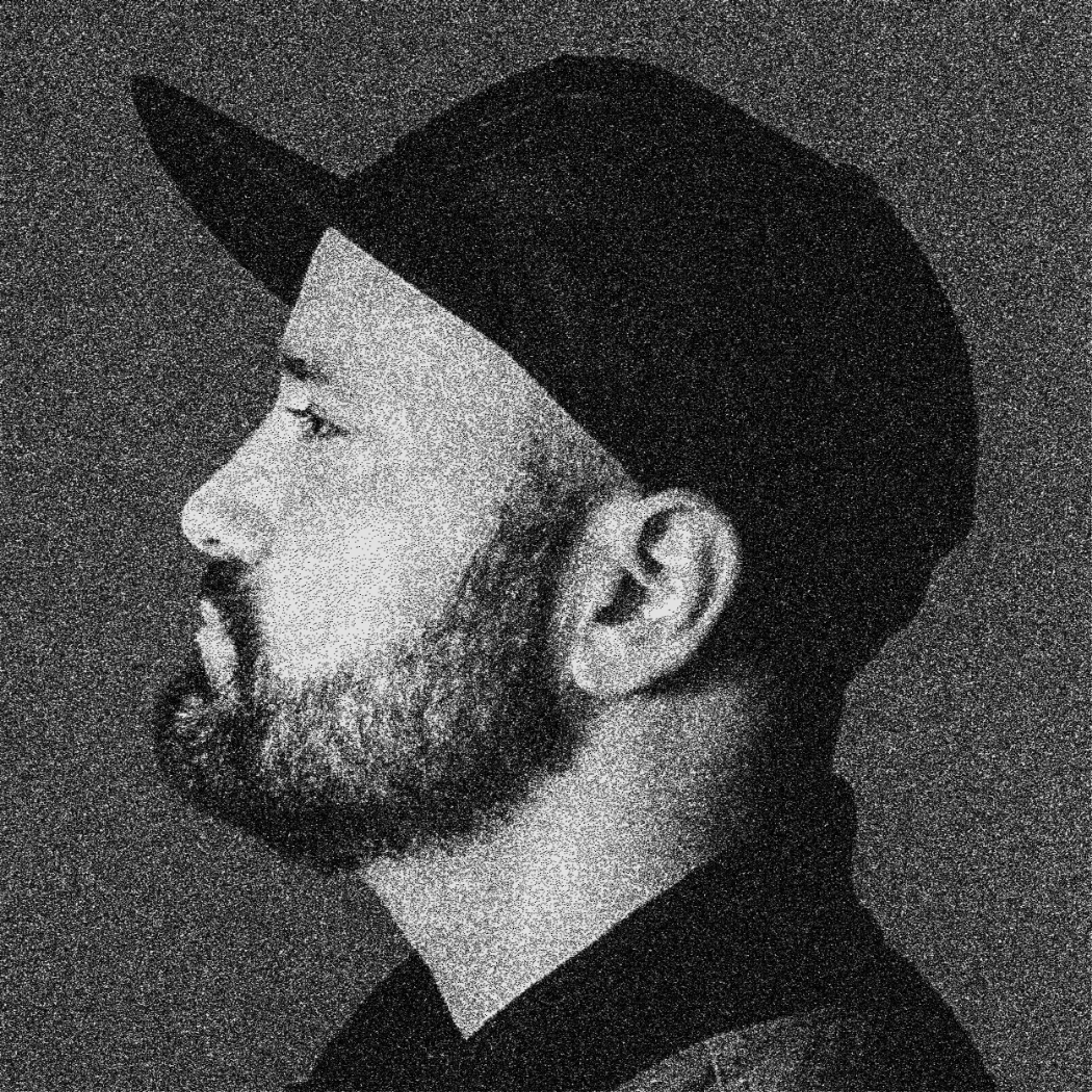 black and white photo of Rogie King