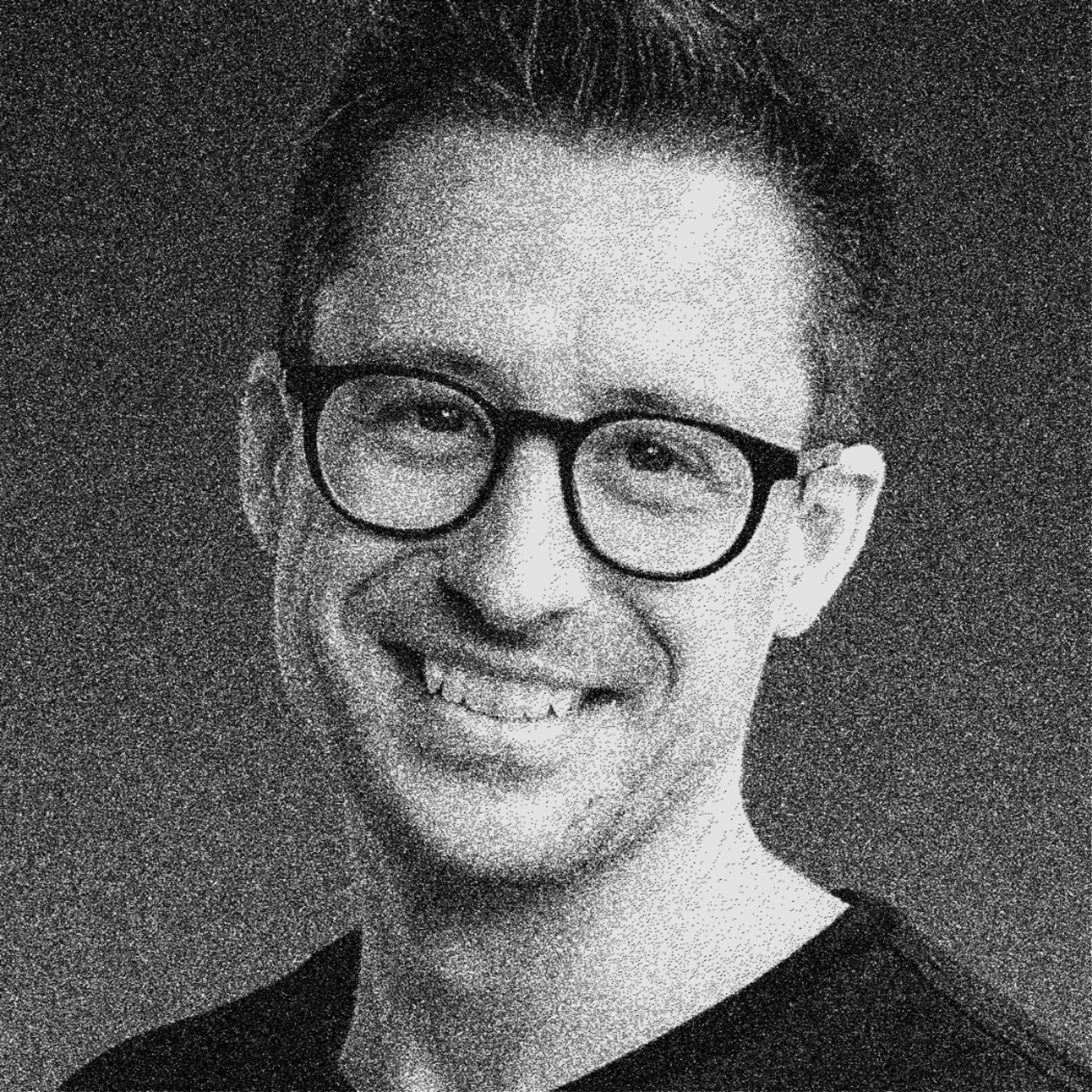 black and white photo of Dave Hornsby