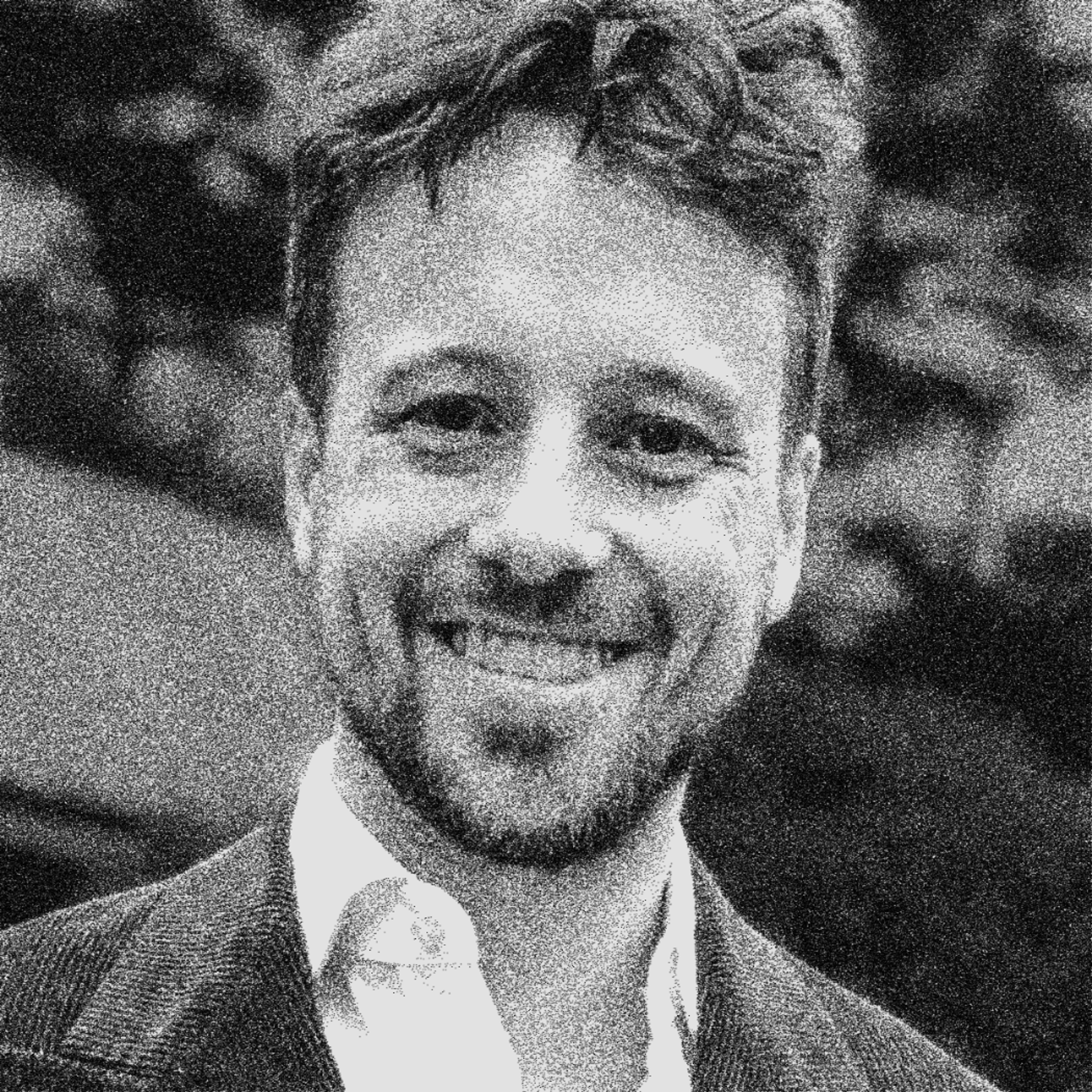 black and white photo of Nikolas Klein