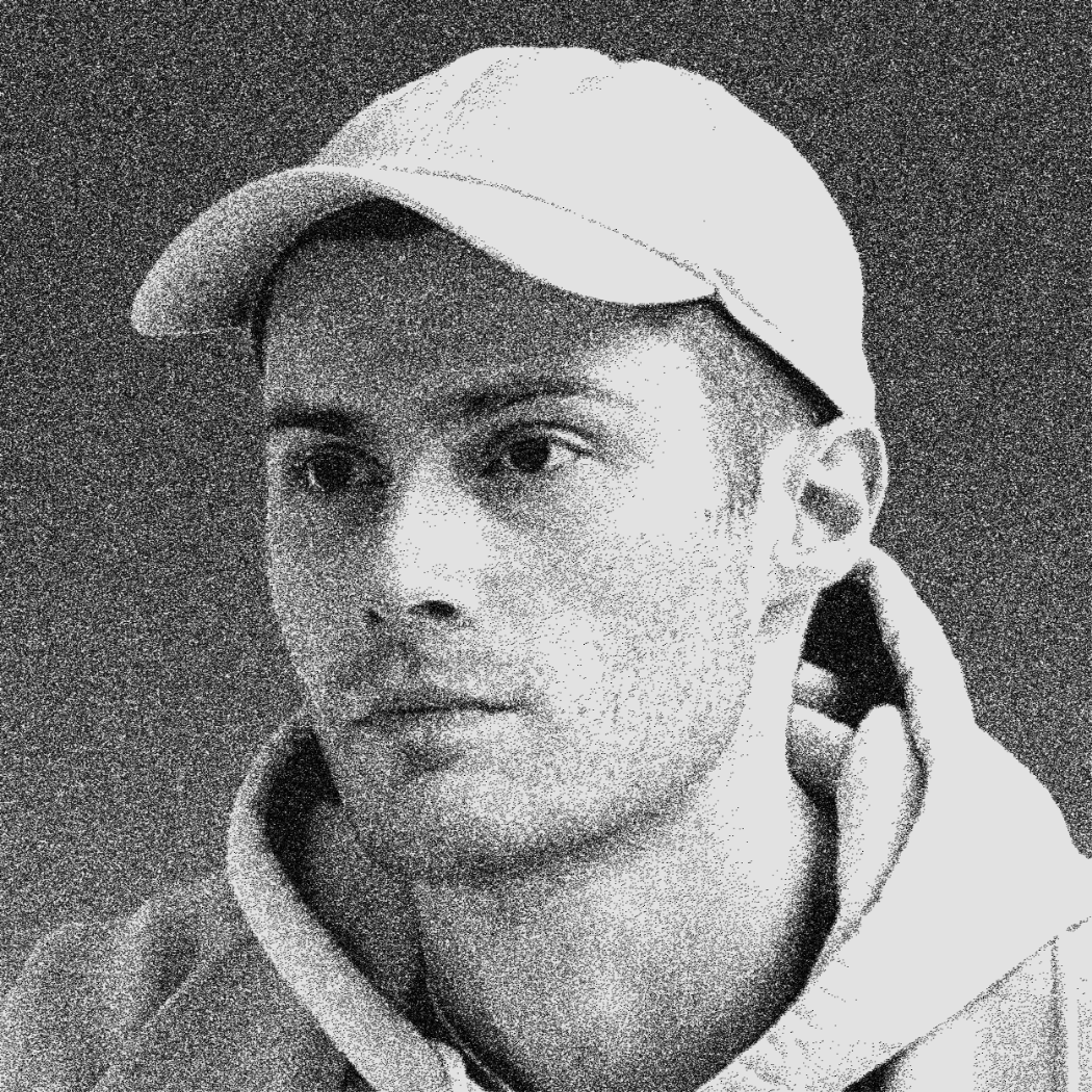 black and white photo of André Anjos