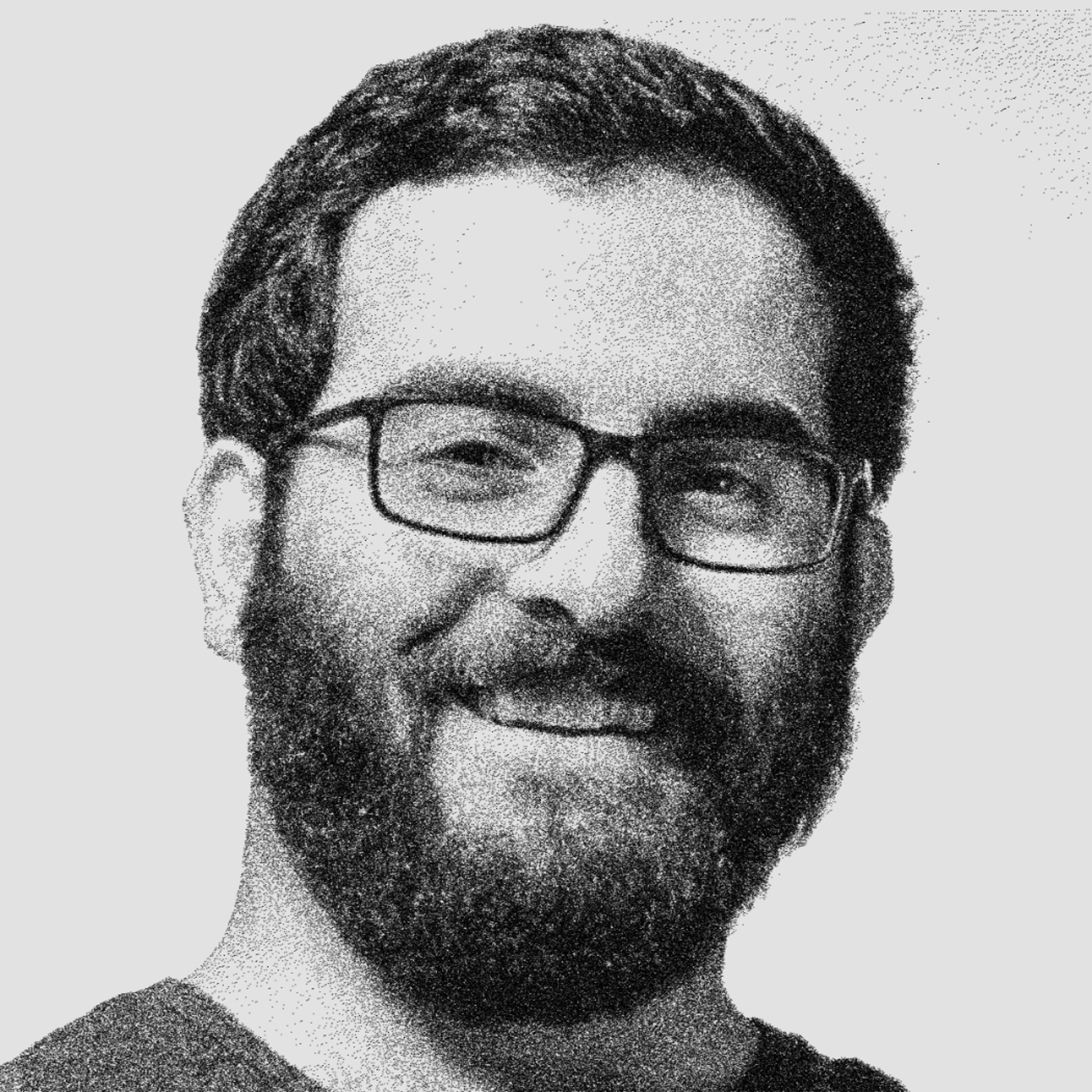 black and white photo of Luca Damasco
