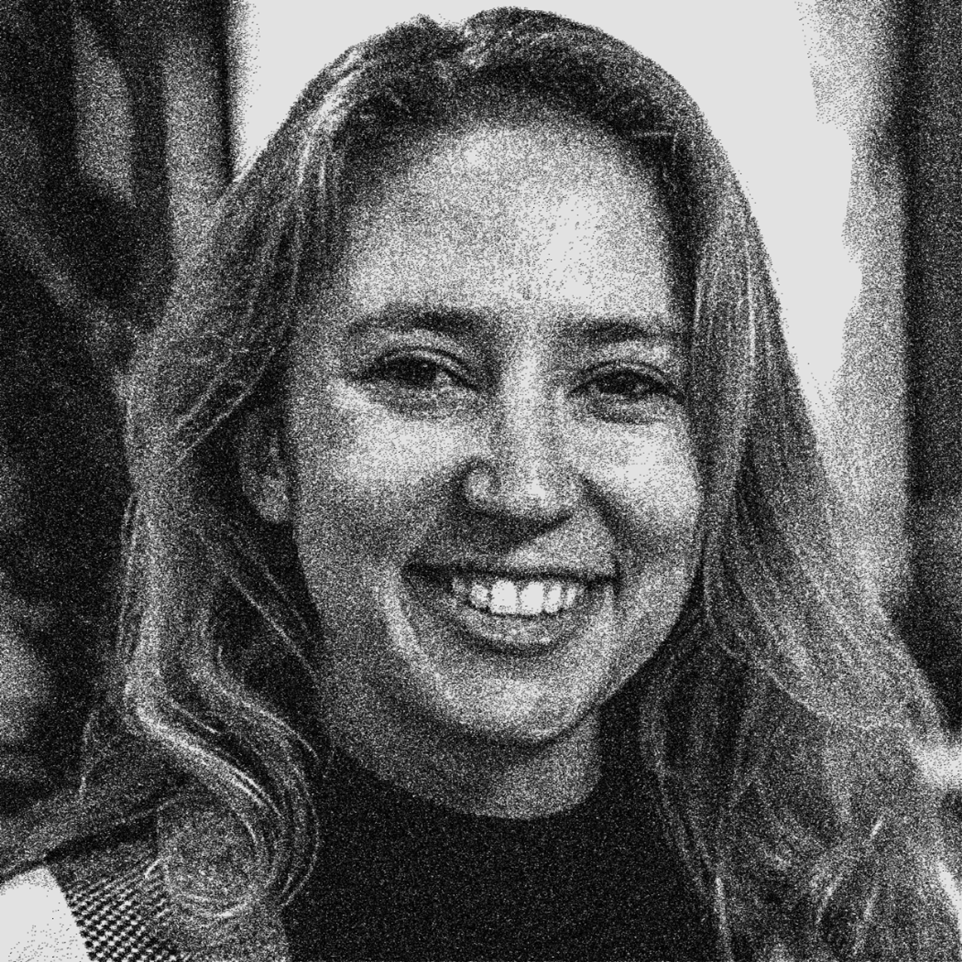 black and white photo of Laura Butvinik