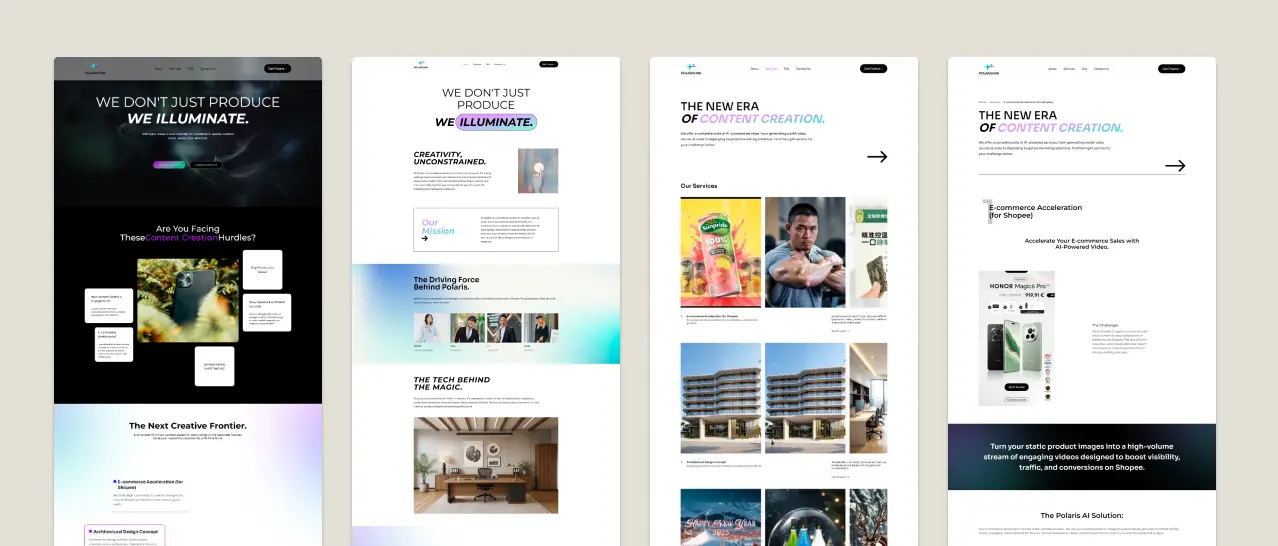 Polaris Ink , ออกแบบ UX / UI