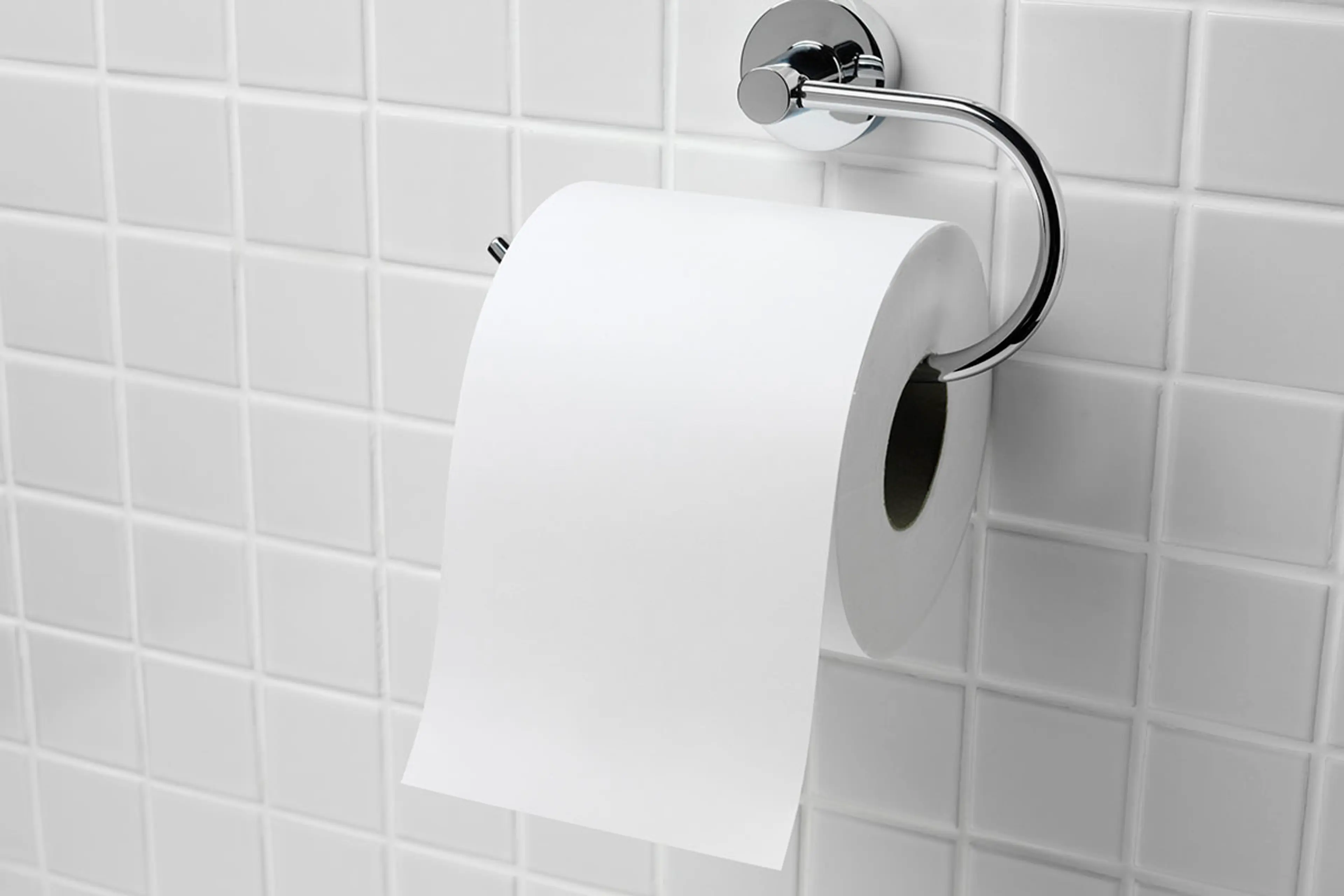 Toalettpapir på offentlig toalett