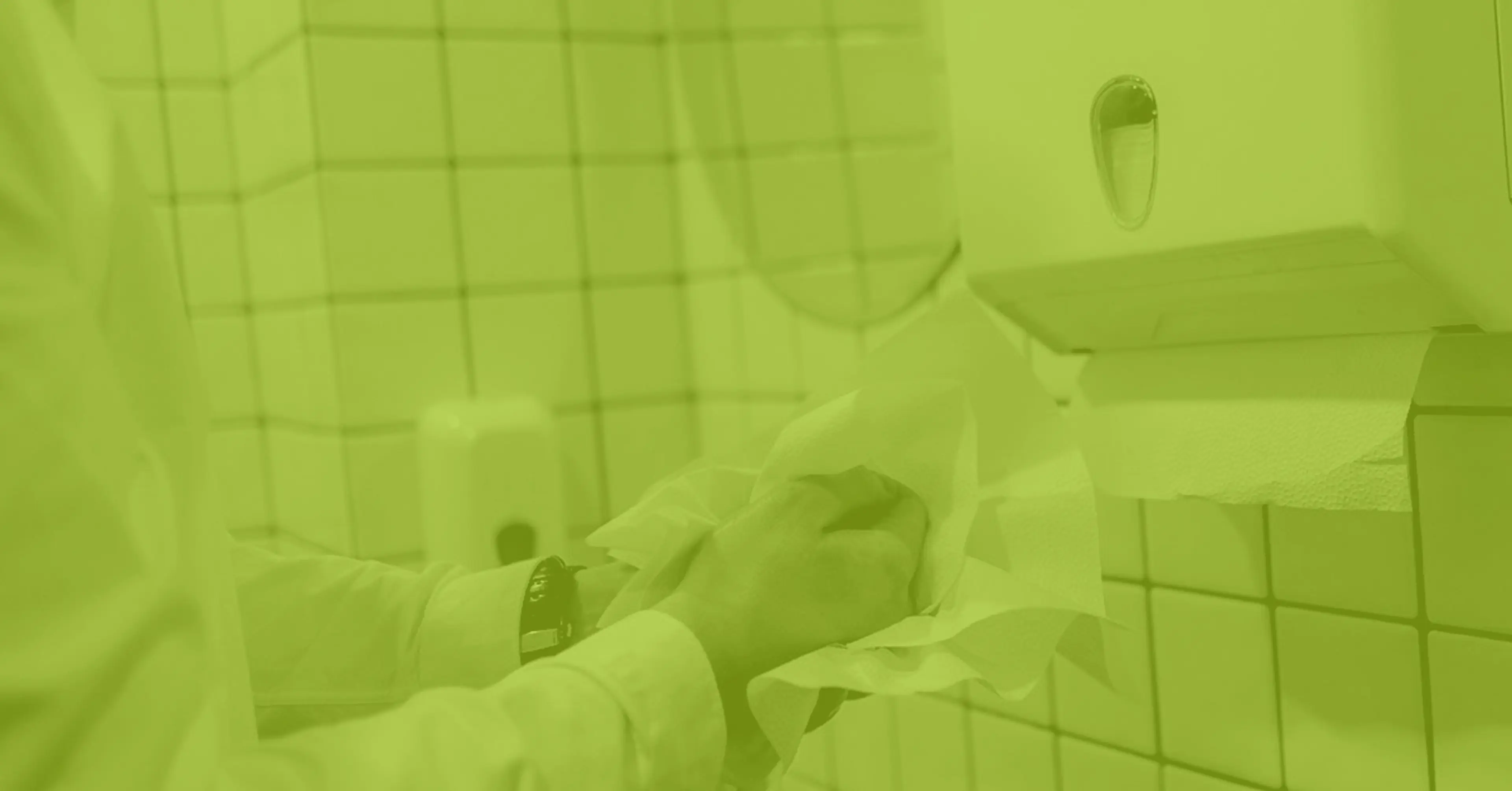 Tørkepapirdispenser på offentlig toalett