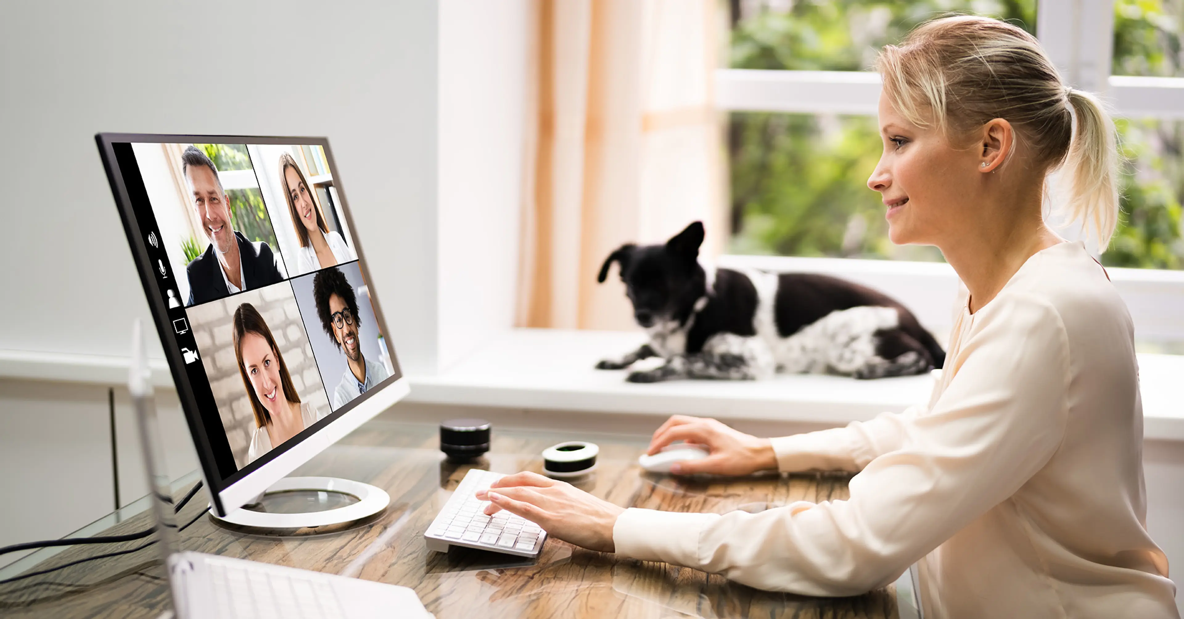 Teams-møte på hjemmekontor