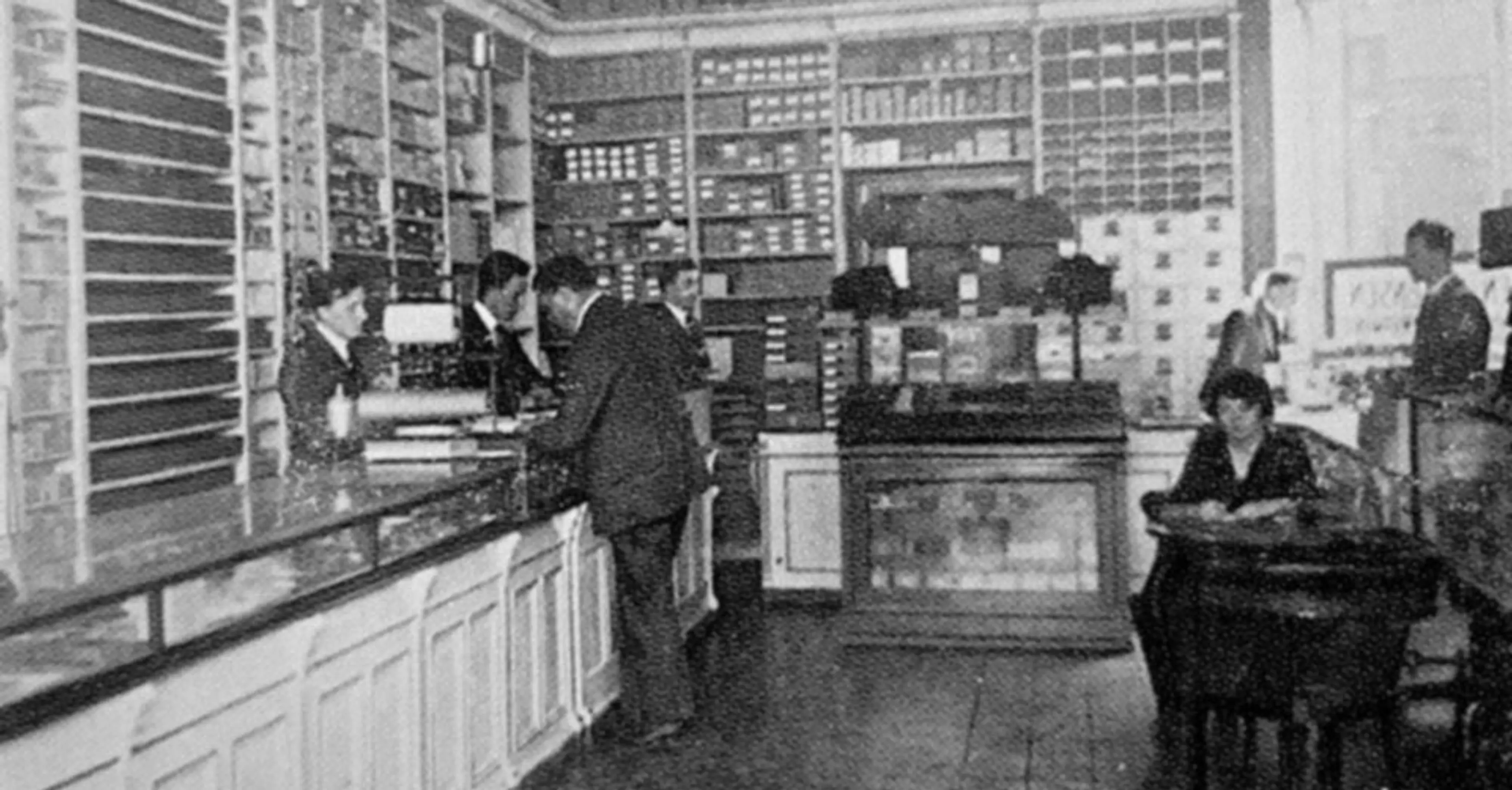 Wittusen & Jensens butikk i 1922