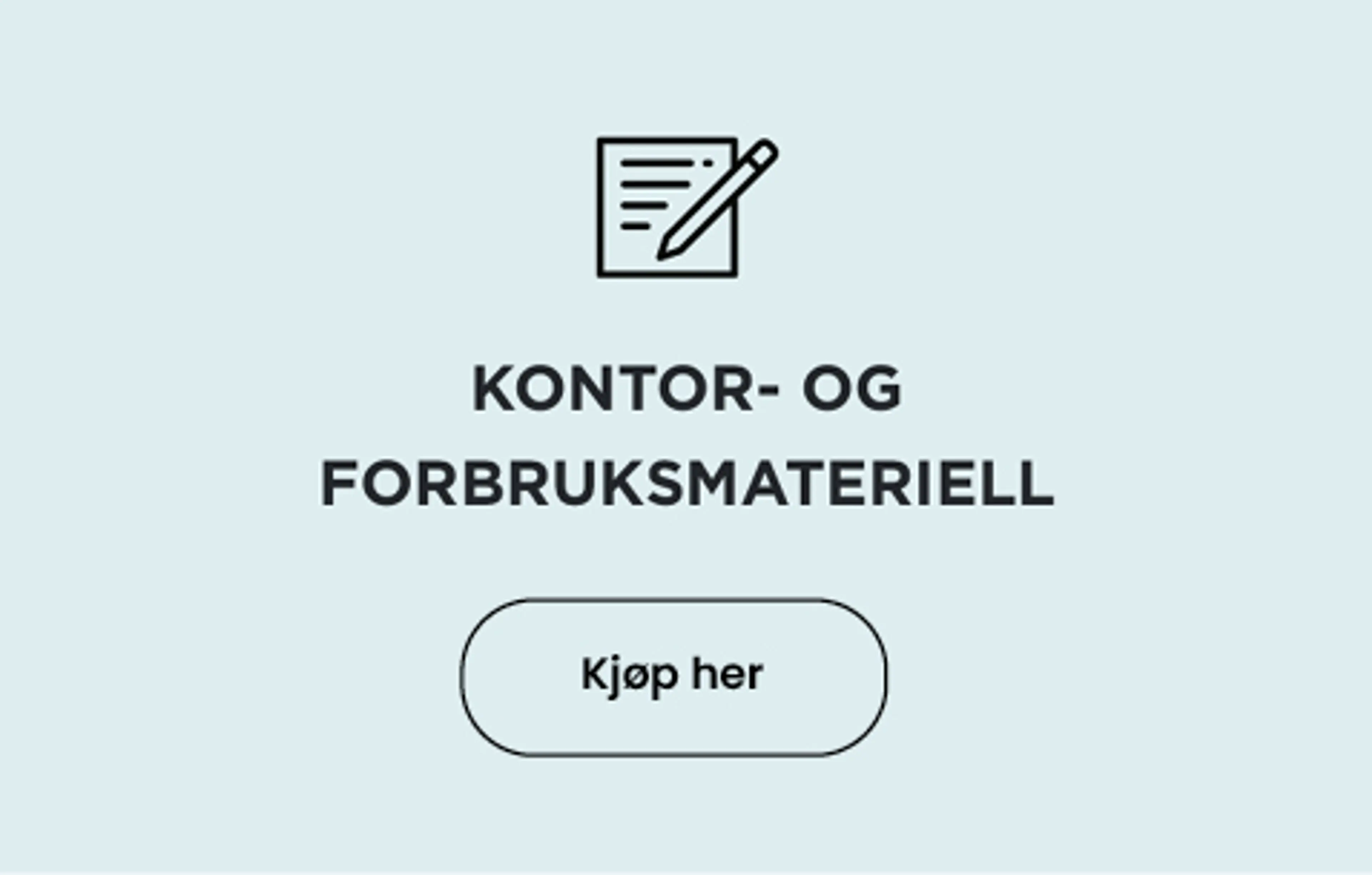 Kontor- og forbruksmateriell