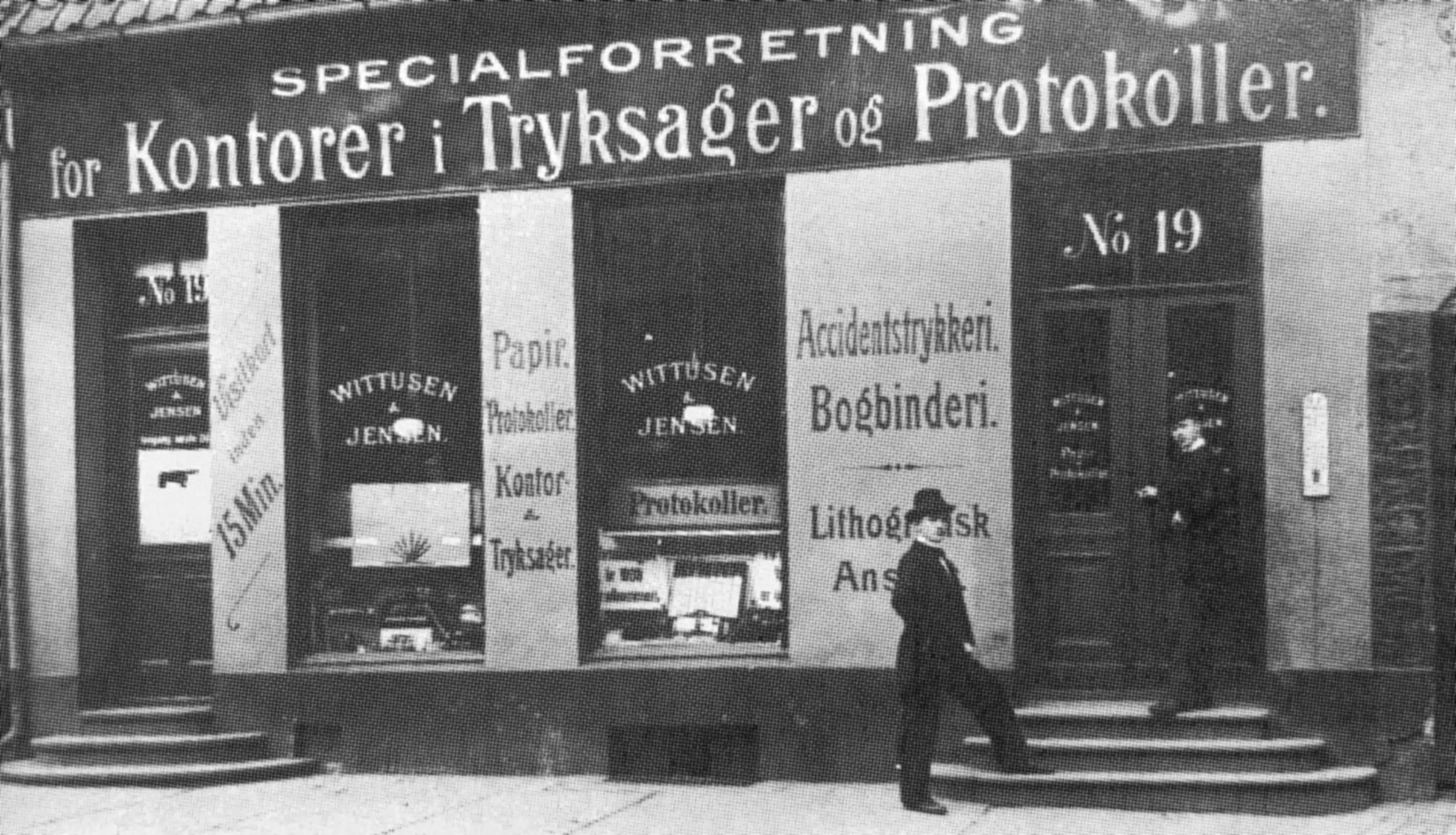 Wittusen & Jensens butikk i 1897