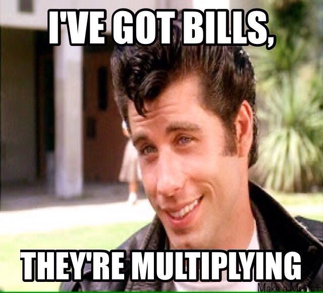 bills are multiplying