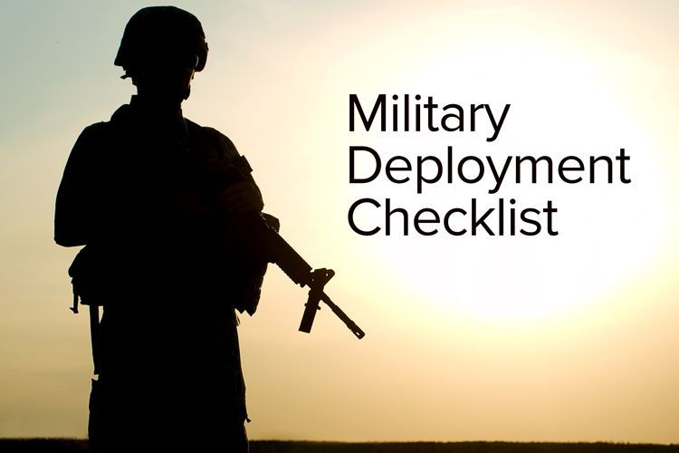 military deployment downloadable checklist