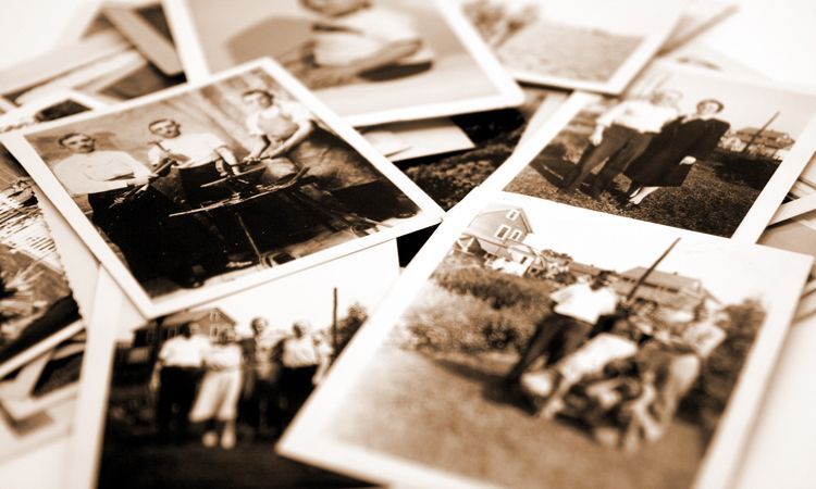 pile of old photographs