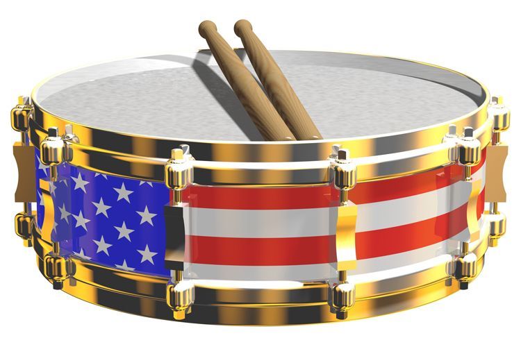 patriotic snare drum