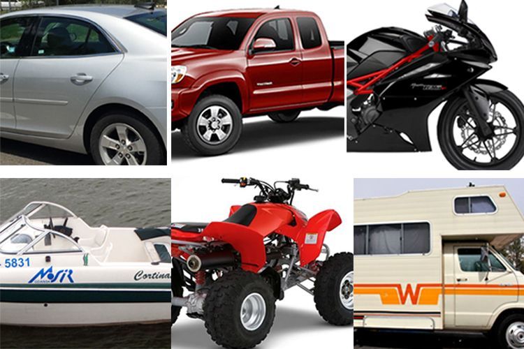 various vehicles