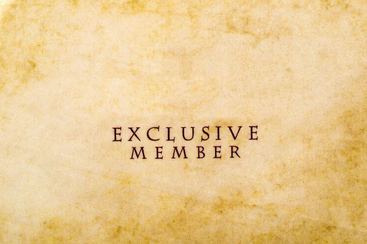 exclusive membership card